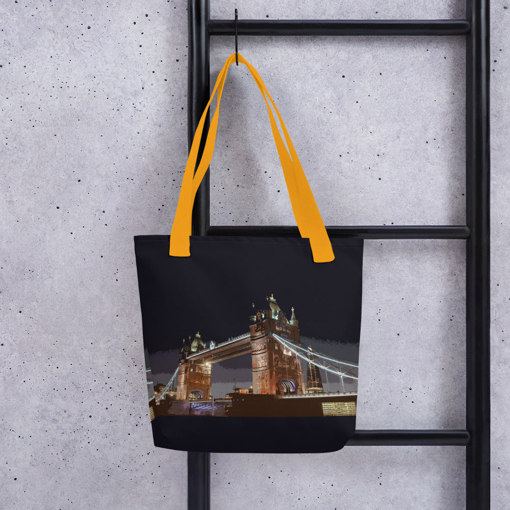 Tower Bridge at Night - All Over Print - Tote Bag