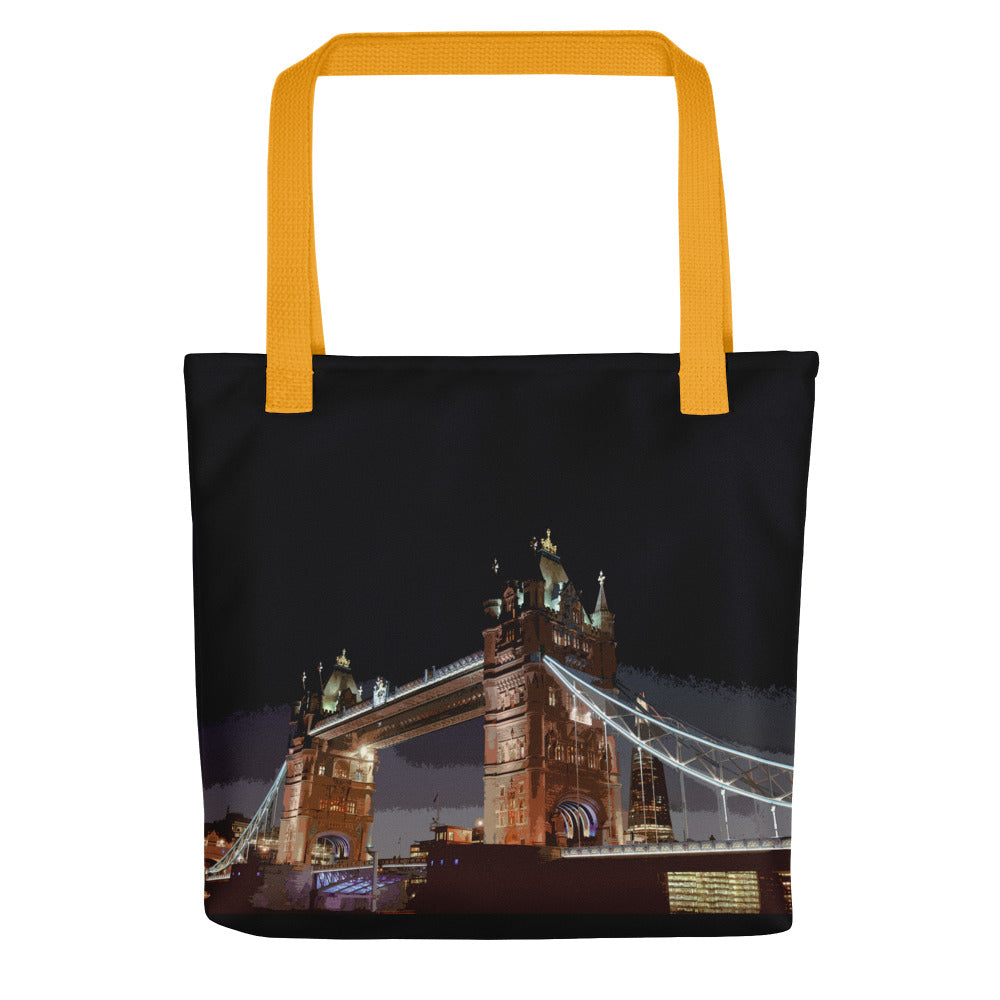 Tower Bridge at Night - All Over Print - Tote Bag