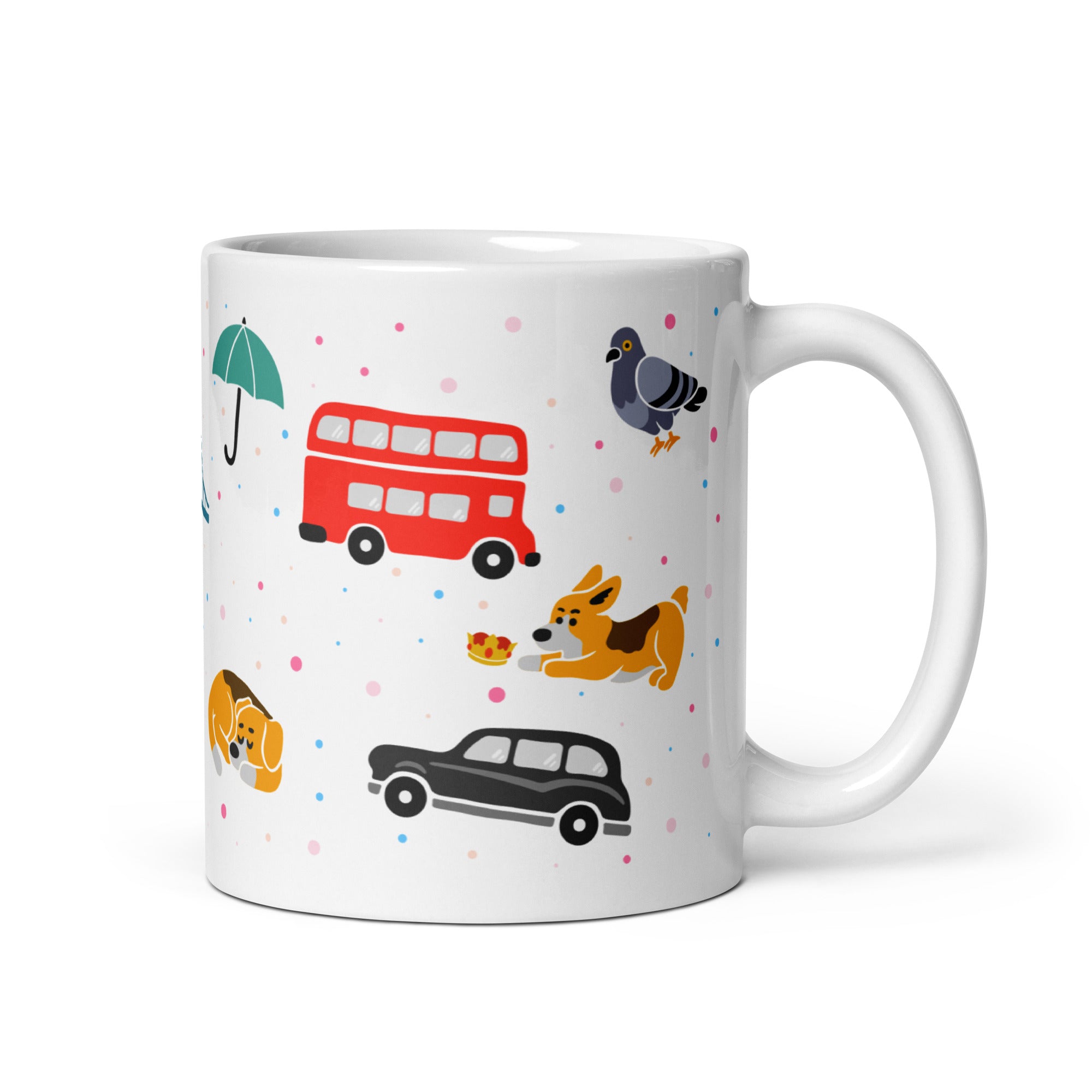 London Doodles - All Over Print - Mug