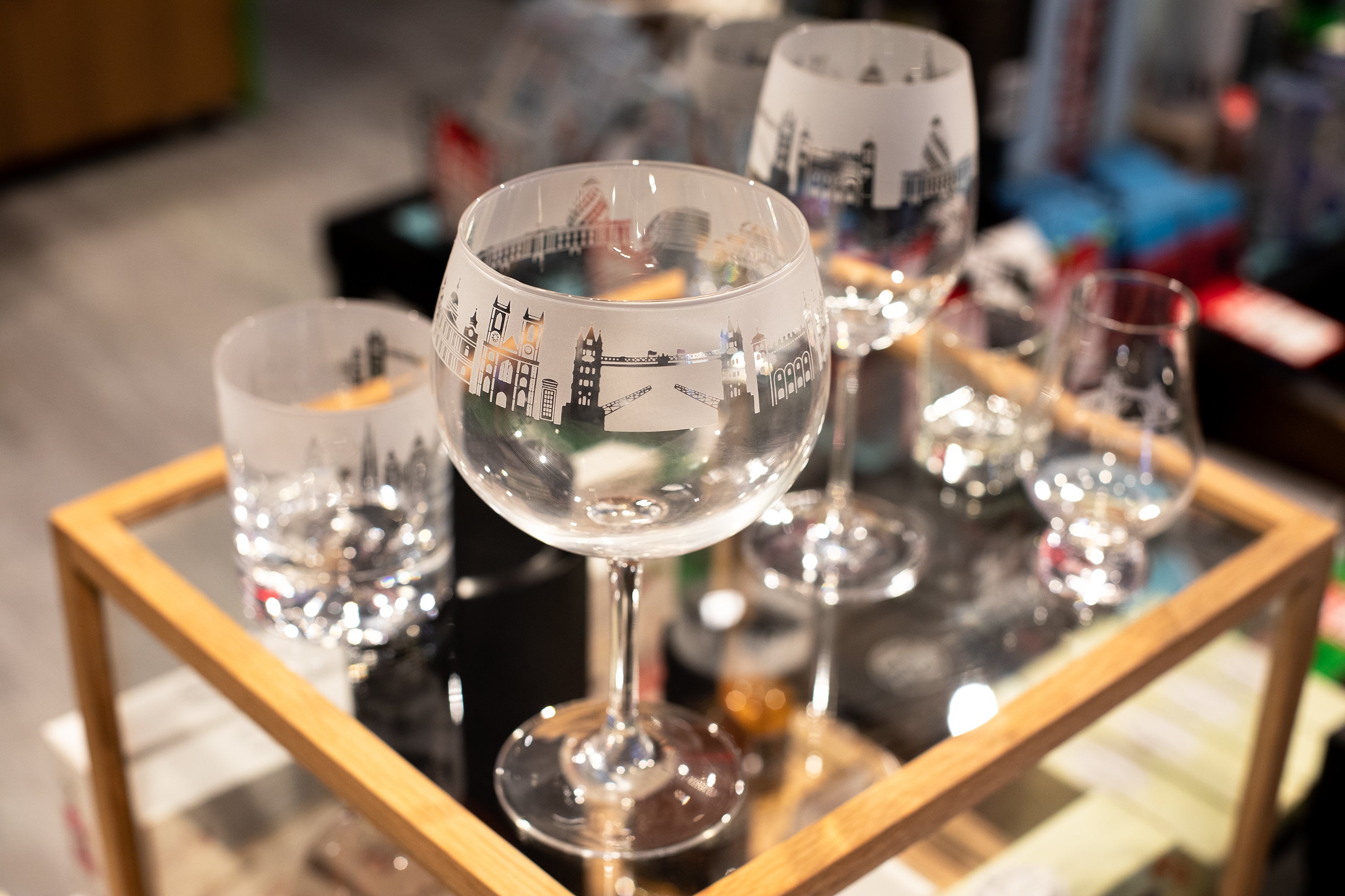 Need a luxurious gift? Glassware at Tower Bridge