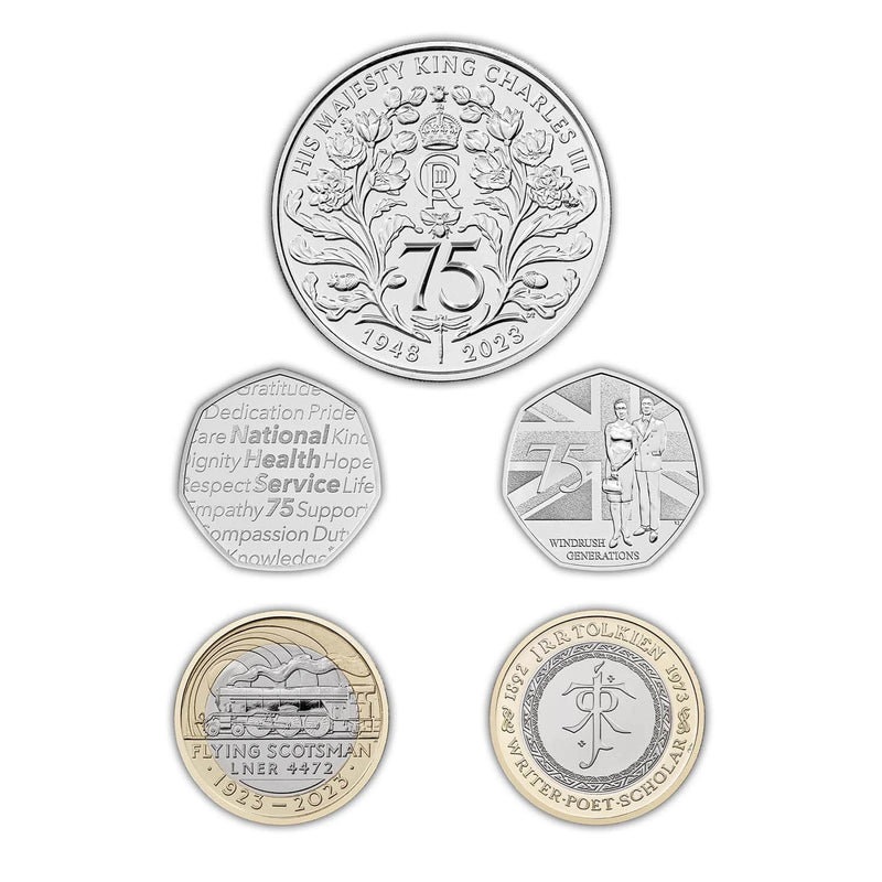 2023 United Kingdom Brilliant Uncirculated Commemorative Coin Set