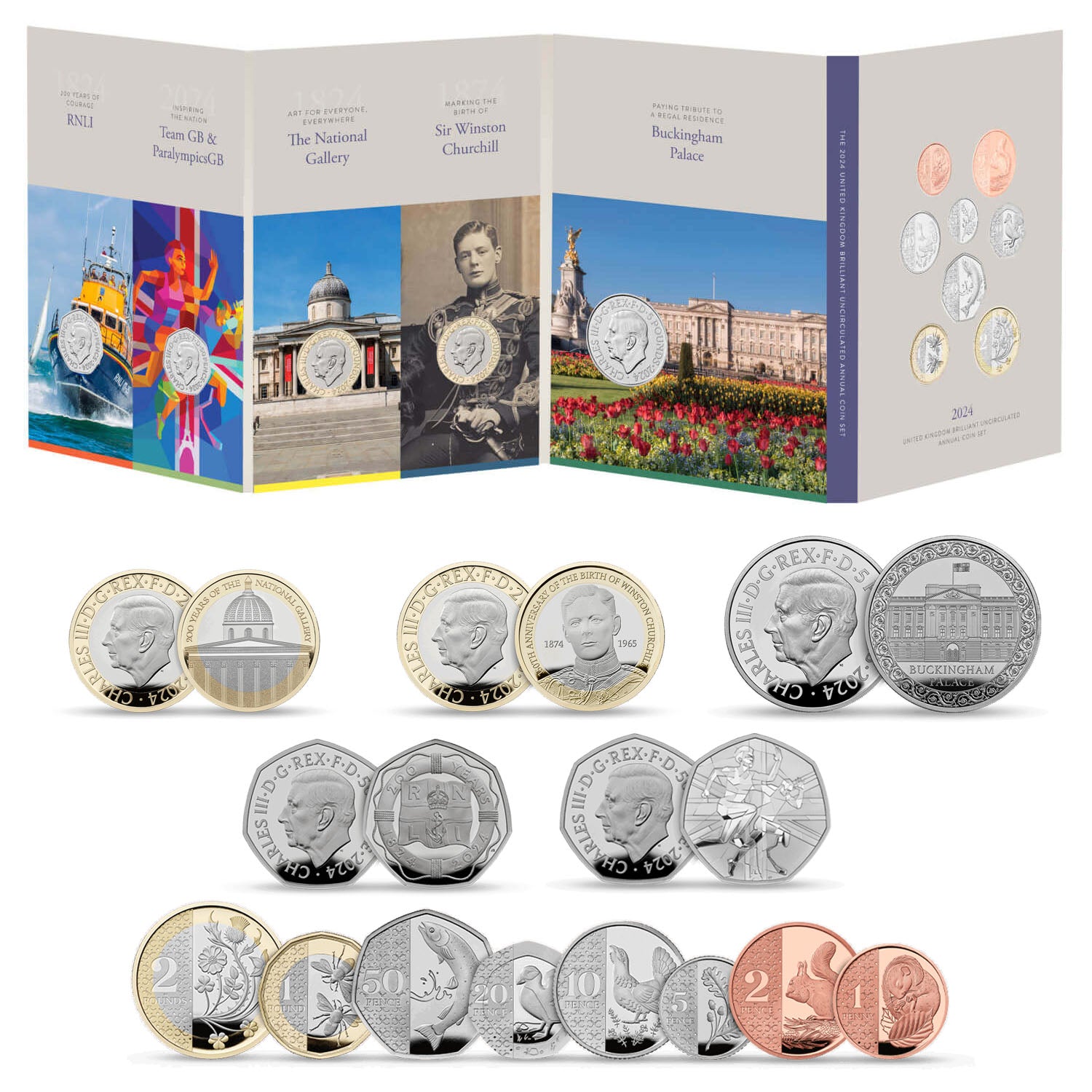 2024 UK Brilliant Uncirculated Annual Coin Set