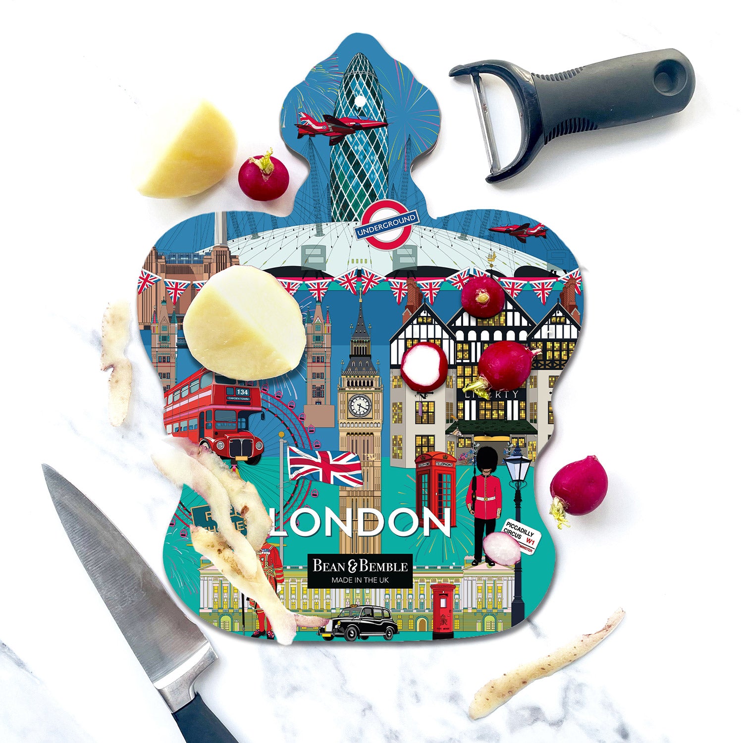 Bean & Bemble London City Crown Shaped Cheeseboard 3