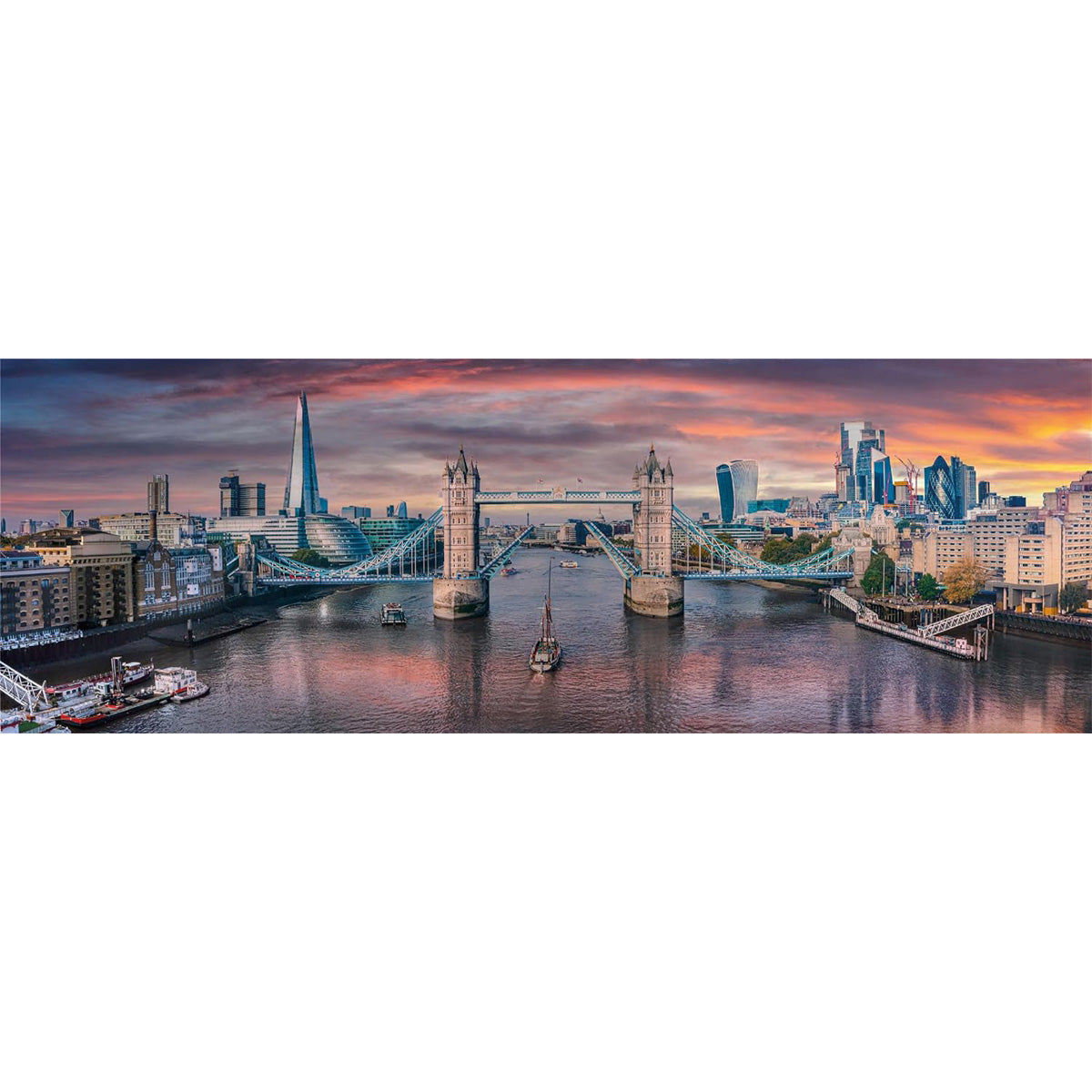 Clementoni Puzzle HQ Tower Bridge Londra – 1000 Pezzi, Multicolore, 37x28 Cm, Da 12 Anni