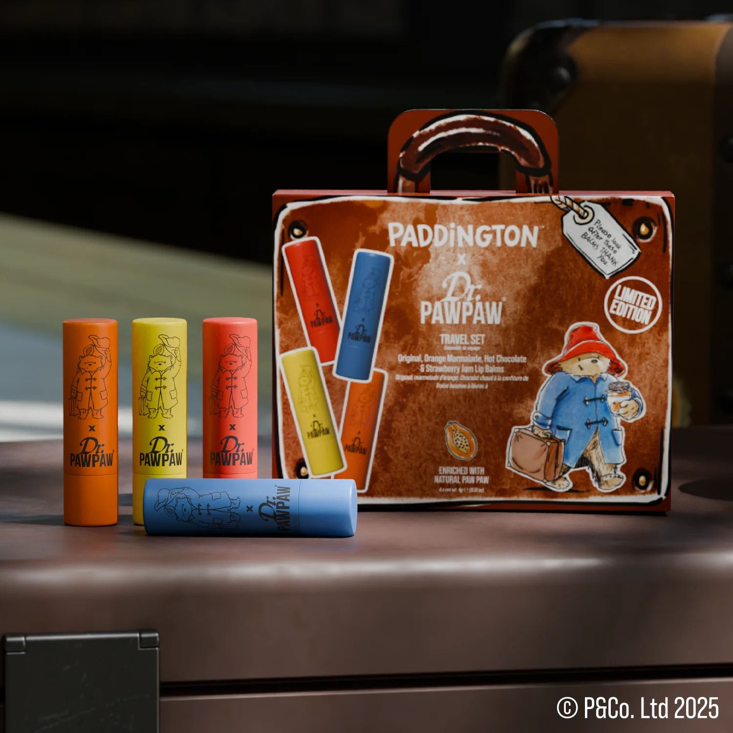 Paddington x Dr PawPaw Travel Set Lip Balms 1