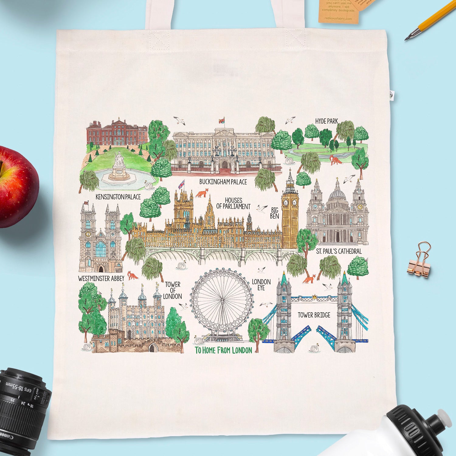 To Home From London - Landmarks - Eco Tote Bag 2