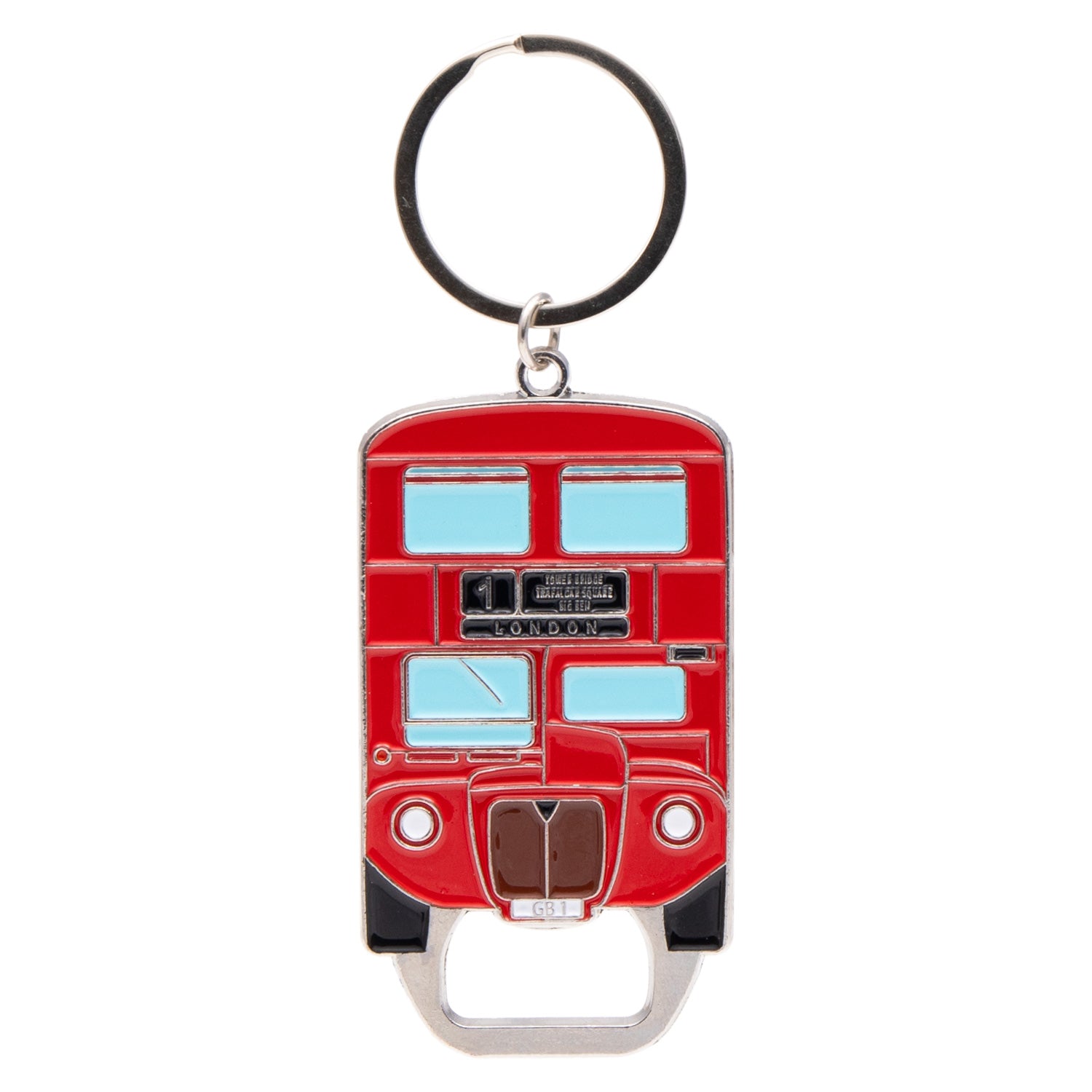 Elgate Red Bus Bottle Opener Keyring