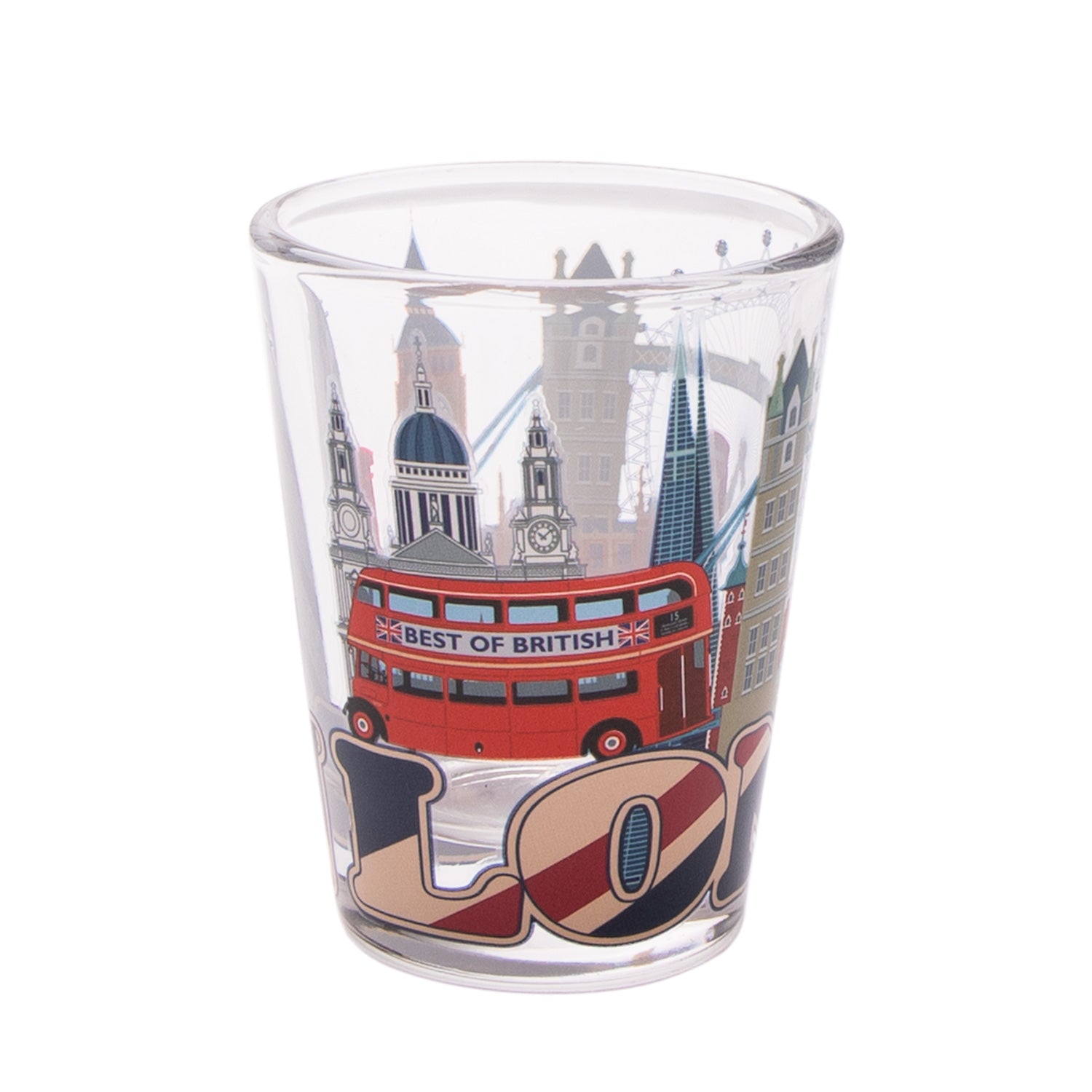 Elgate Union Jack & Skyline Shot Glass 2
