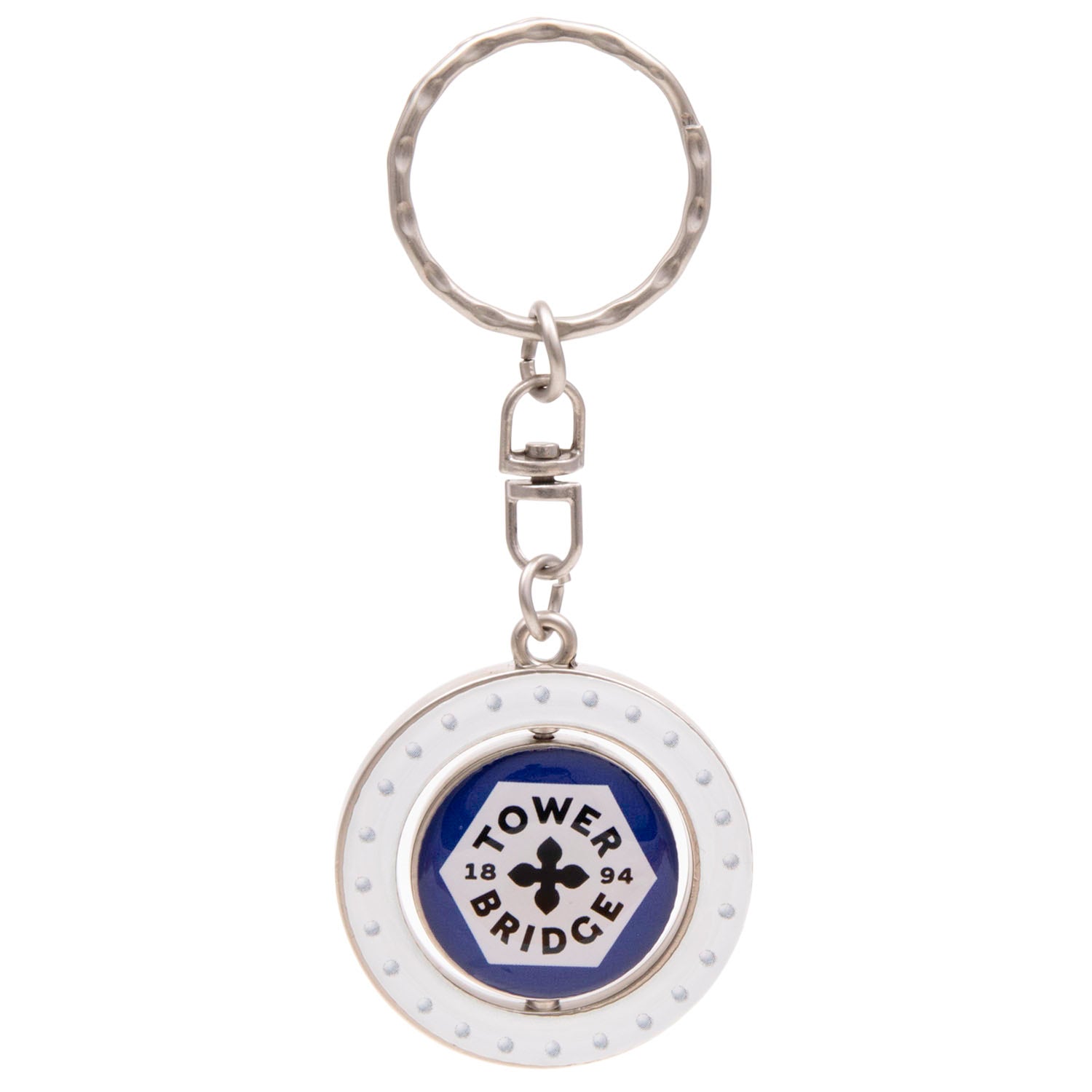 Emblem Tower Bridge Round Spinning Keyring 1