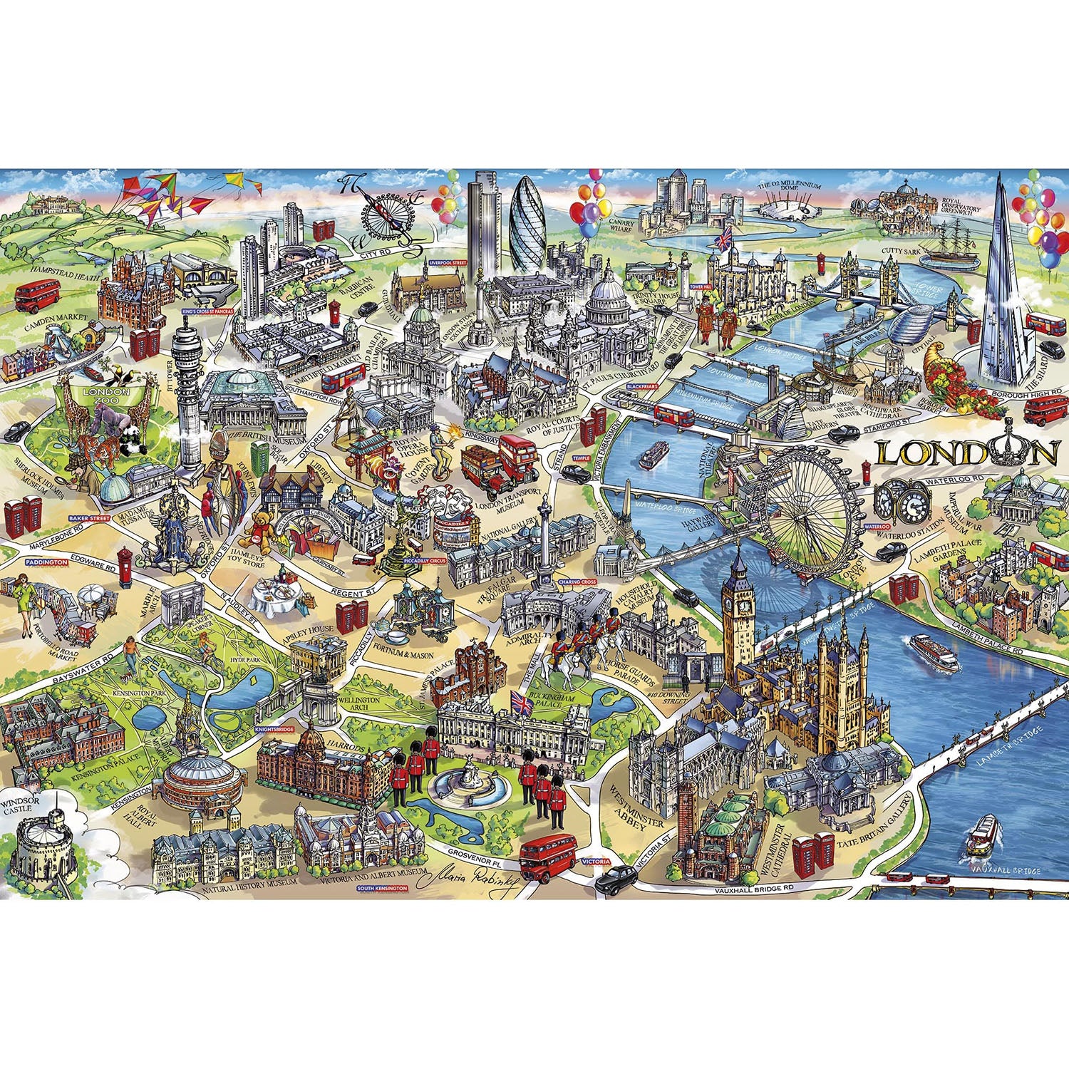 Gibsons London Landmarks 500 Piece Puzzle