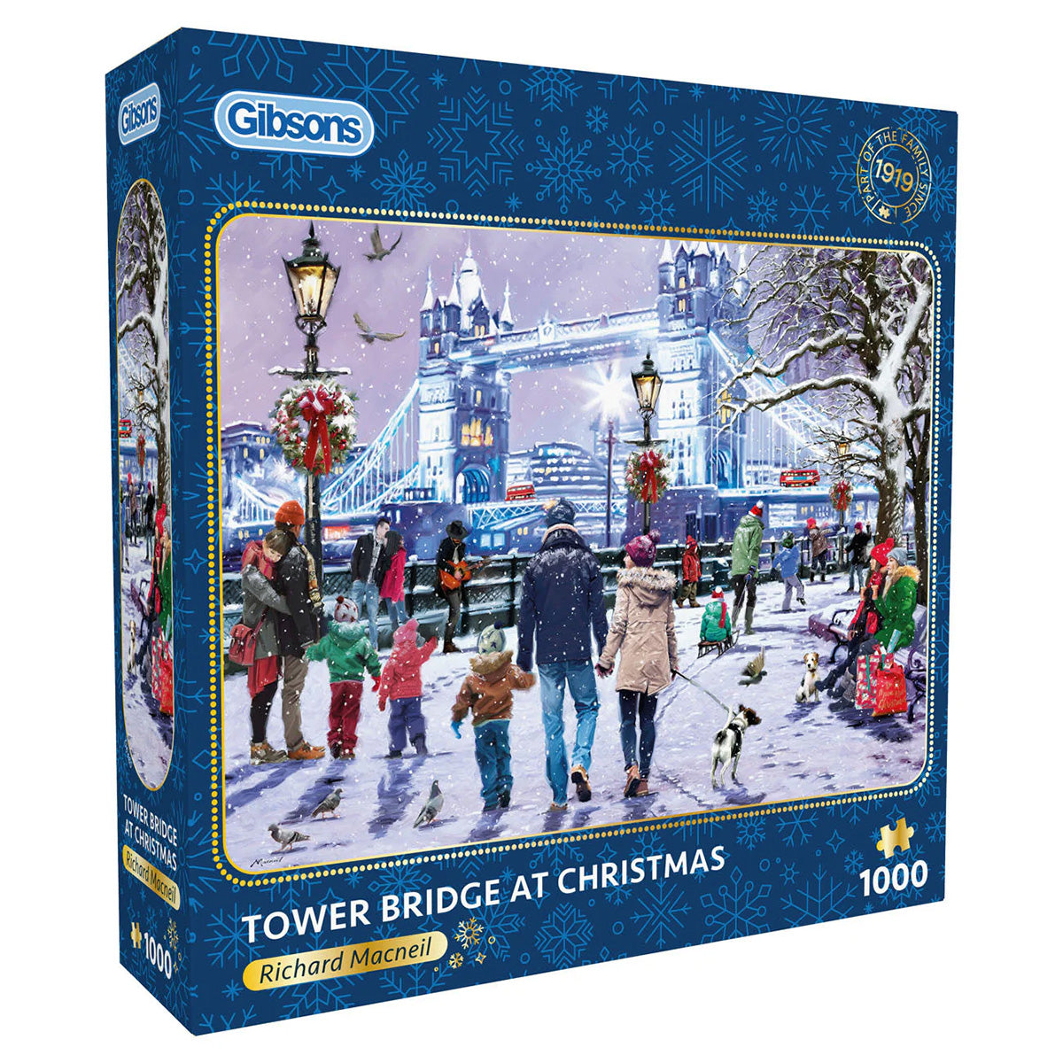 Gibsons Tower Bridge At Christmas 1000pc Puzzle