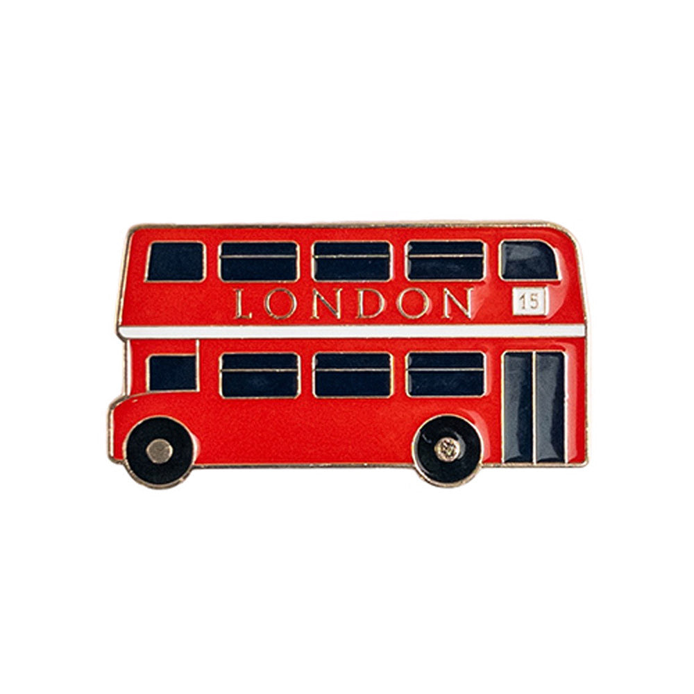 Grace & Glory Enamel Magnet Red Bus