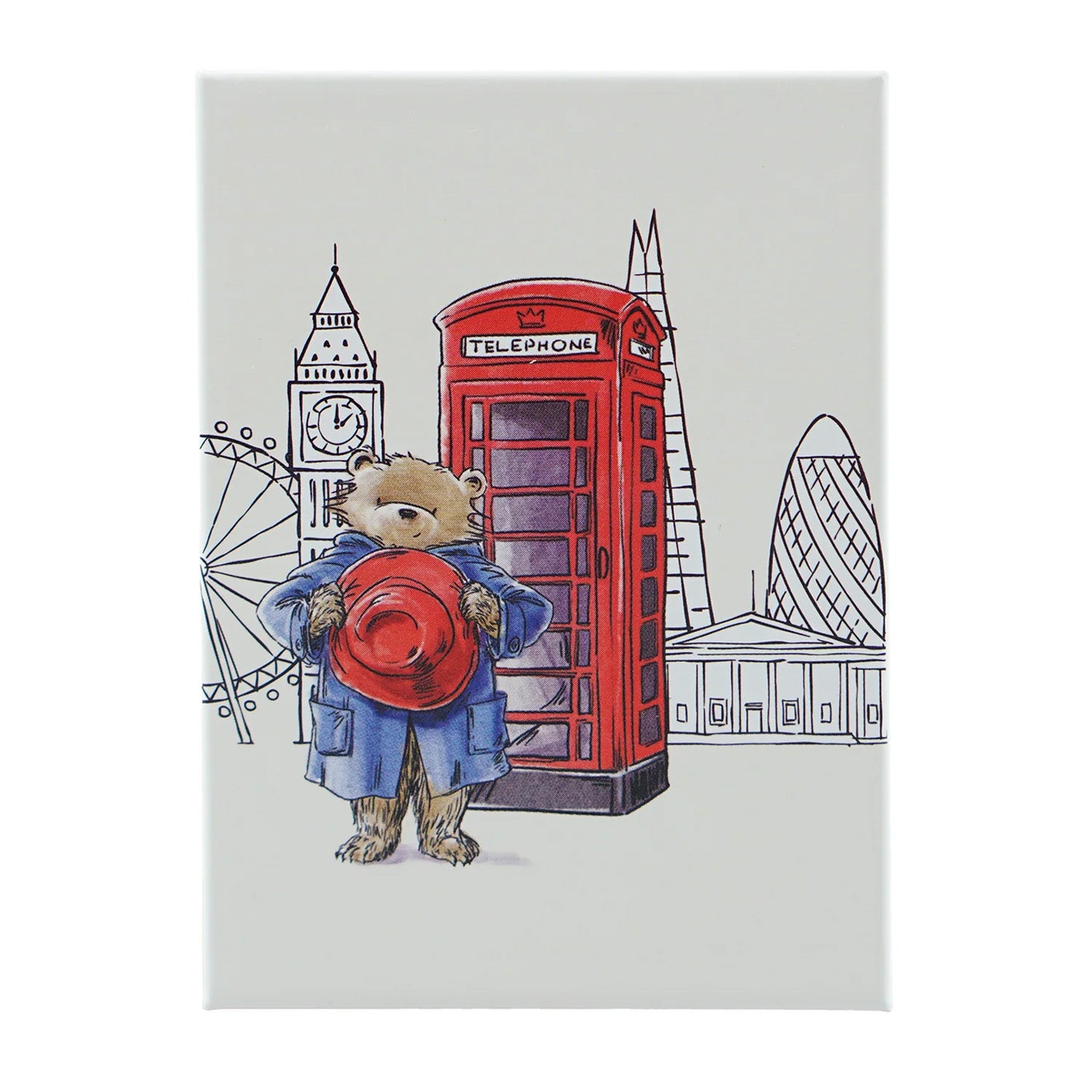Half Moon Bay Paddington Metal Magnet Telephone Box 1