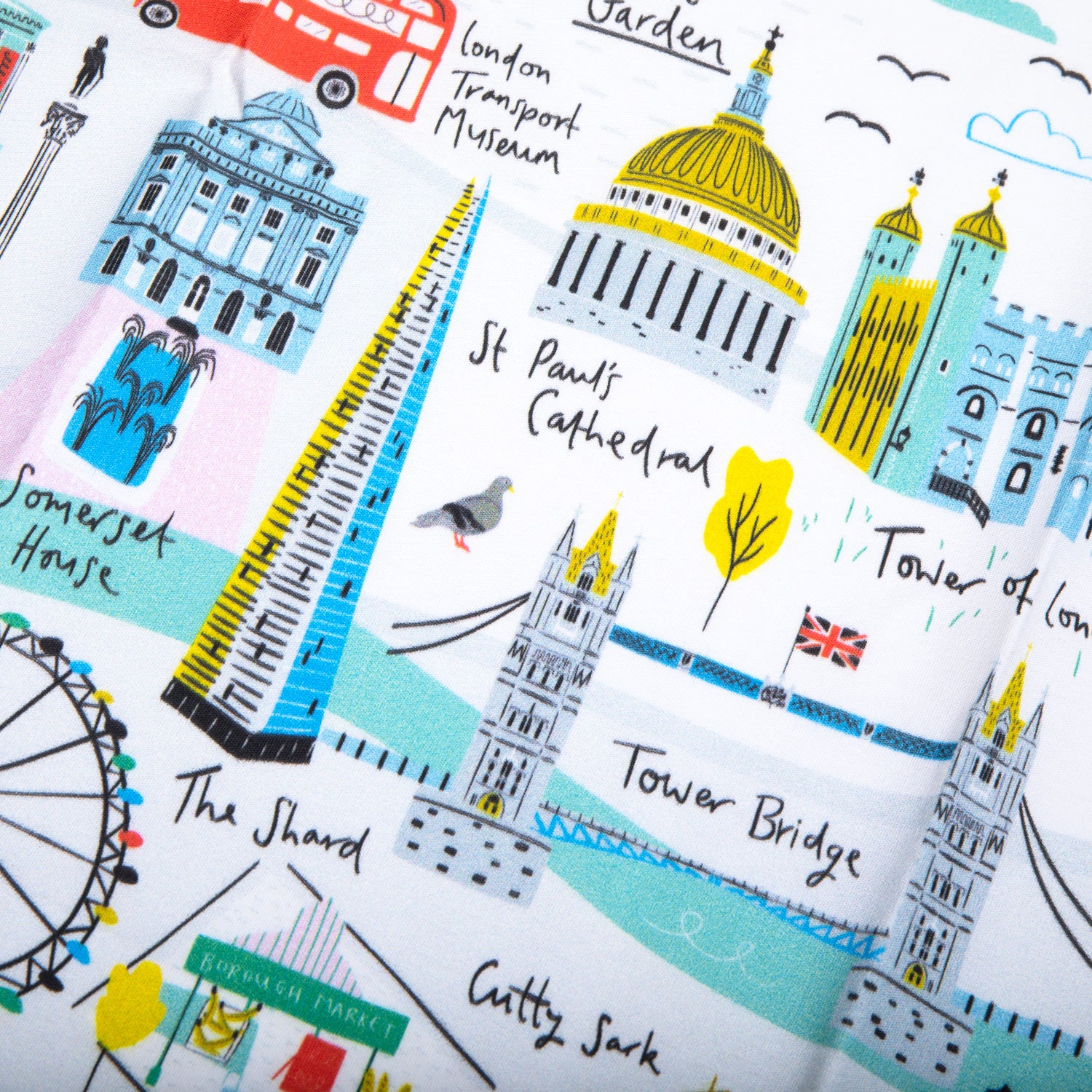 Jessica Hogarth London Map Tea Towel 2