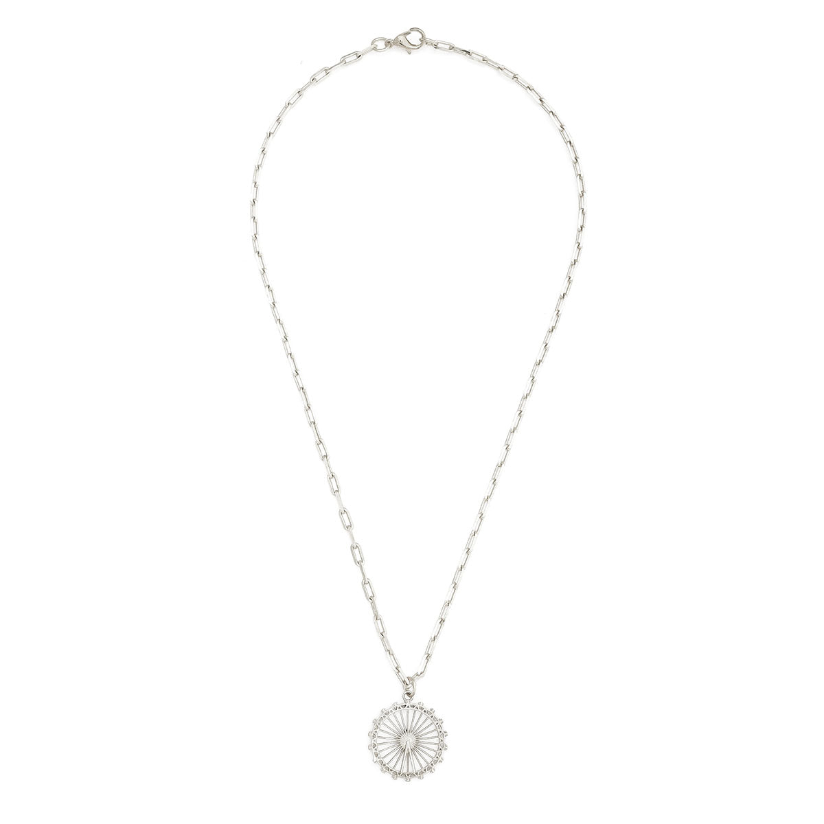 Full view of Jey Jewels London Eye Silver Pendant Necklace - Small