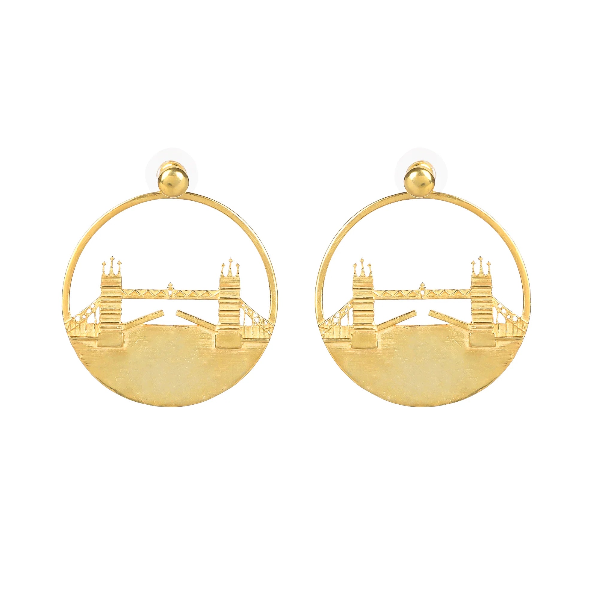 Jey Jewels Tower Bridge Hoop Earrings - Large 3