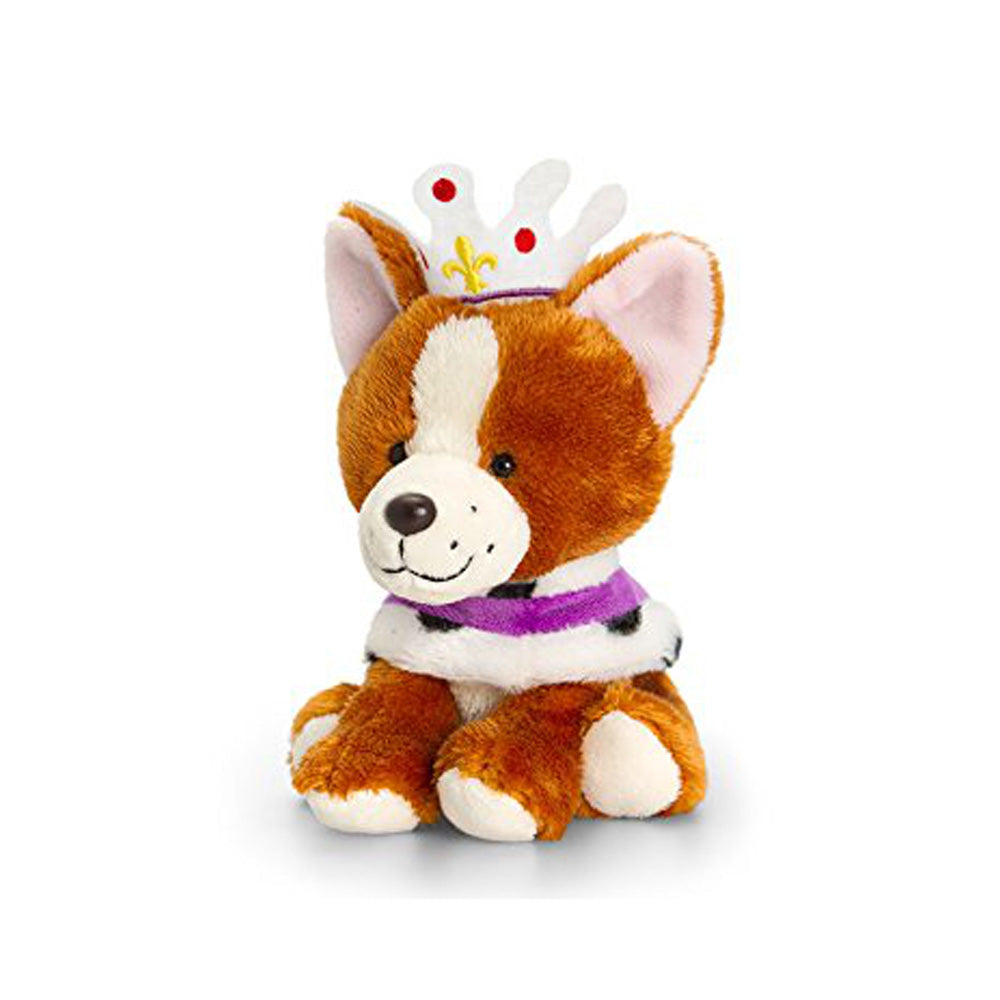 Corgi with Cape and Crown Soft Toy - 14cm