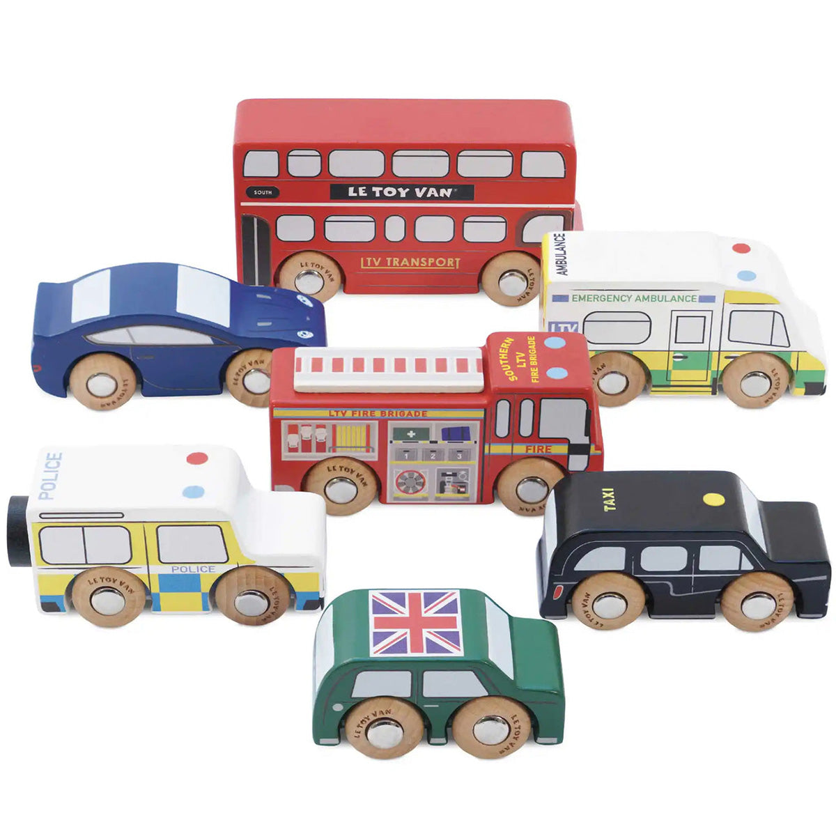 Le Toy Van London Car Set Wooden Toys 1