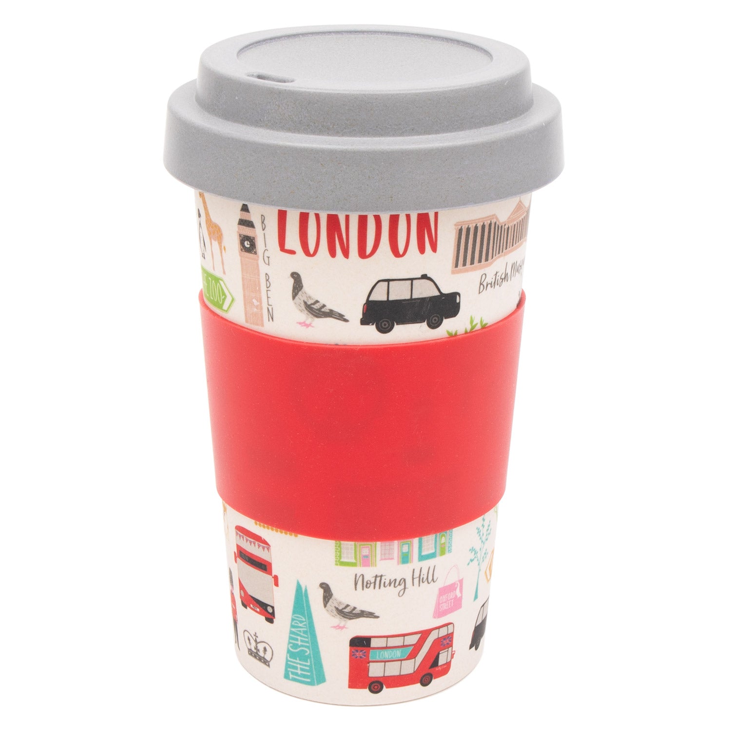 London Adventures Bamboo Travel Cup by Milly Green 1