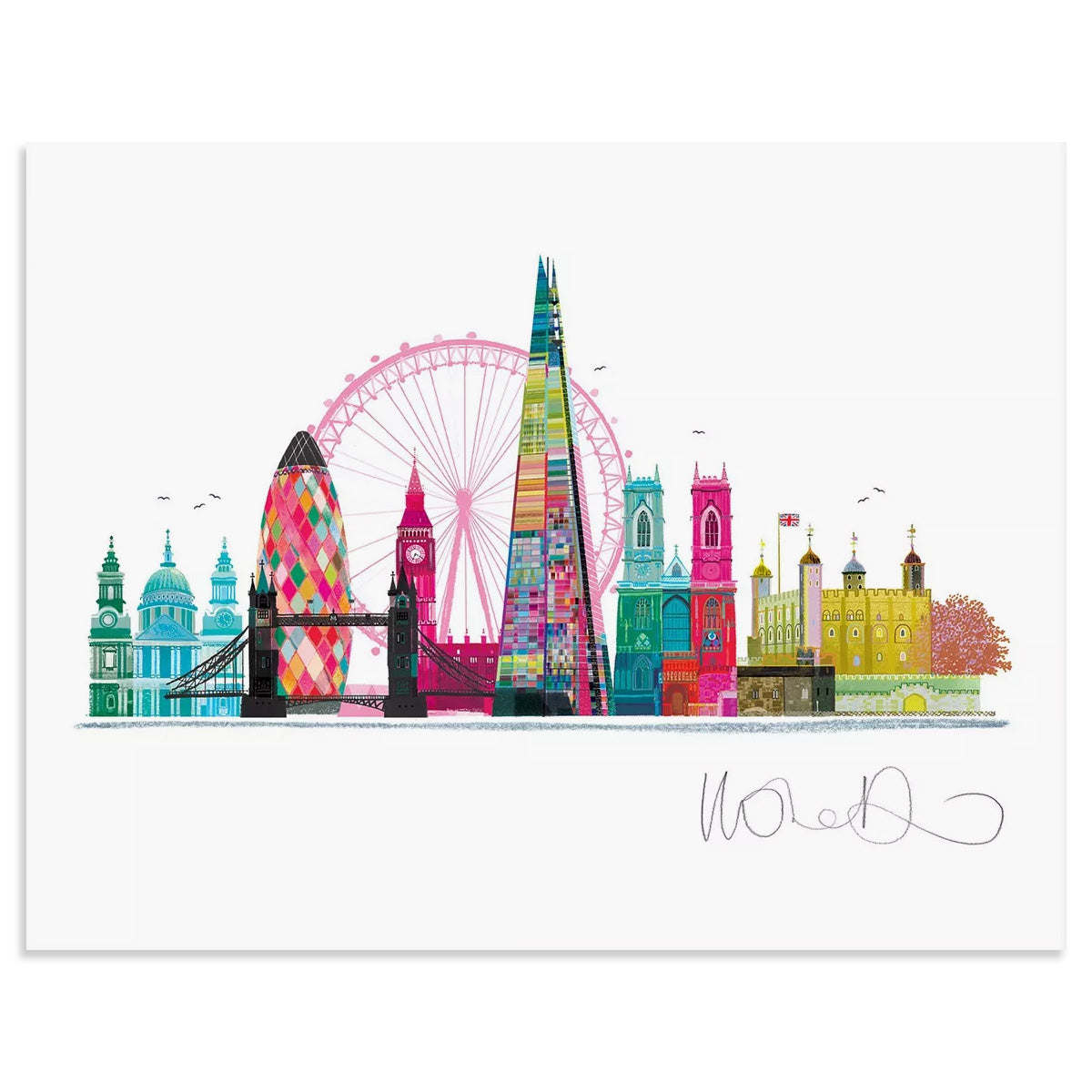 I Drew This - London Baby Unframed A4 Print