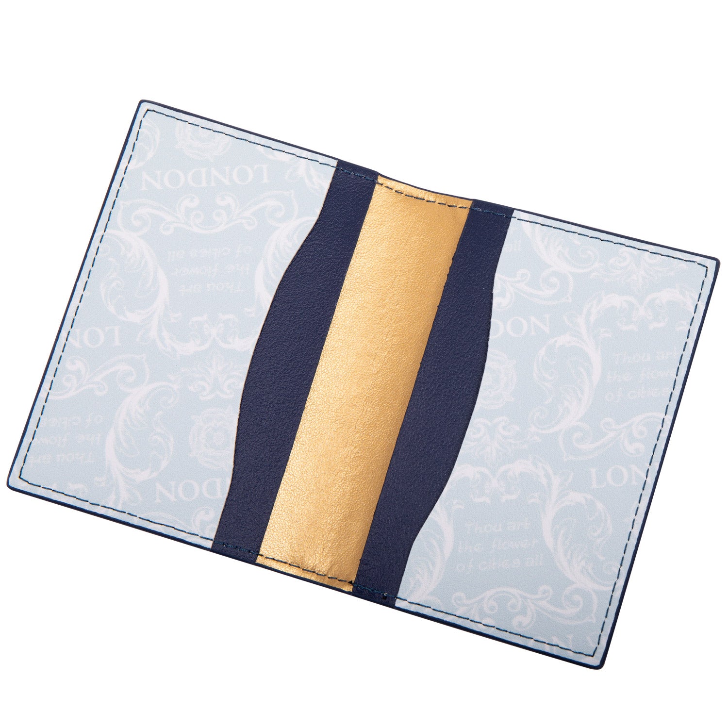 London Heritage Card Wallet interior laid flat
