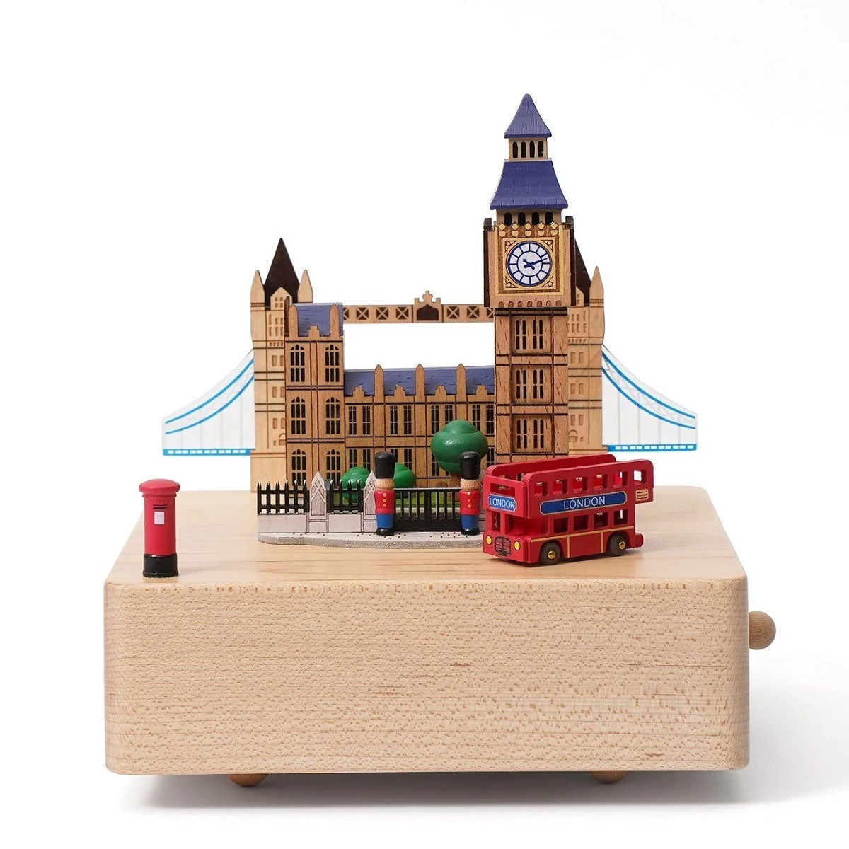 London Wooden Music Box