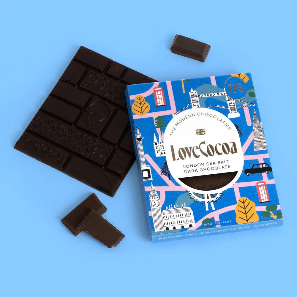 Love Cocoa Tower Bridge & Icons Sea Salt Dark Chocolate 2