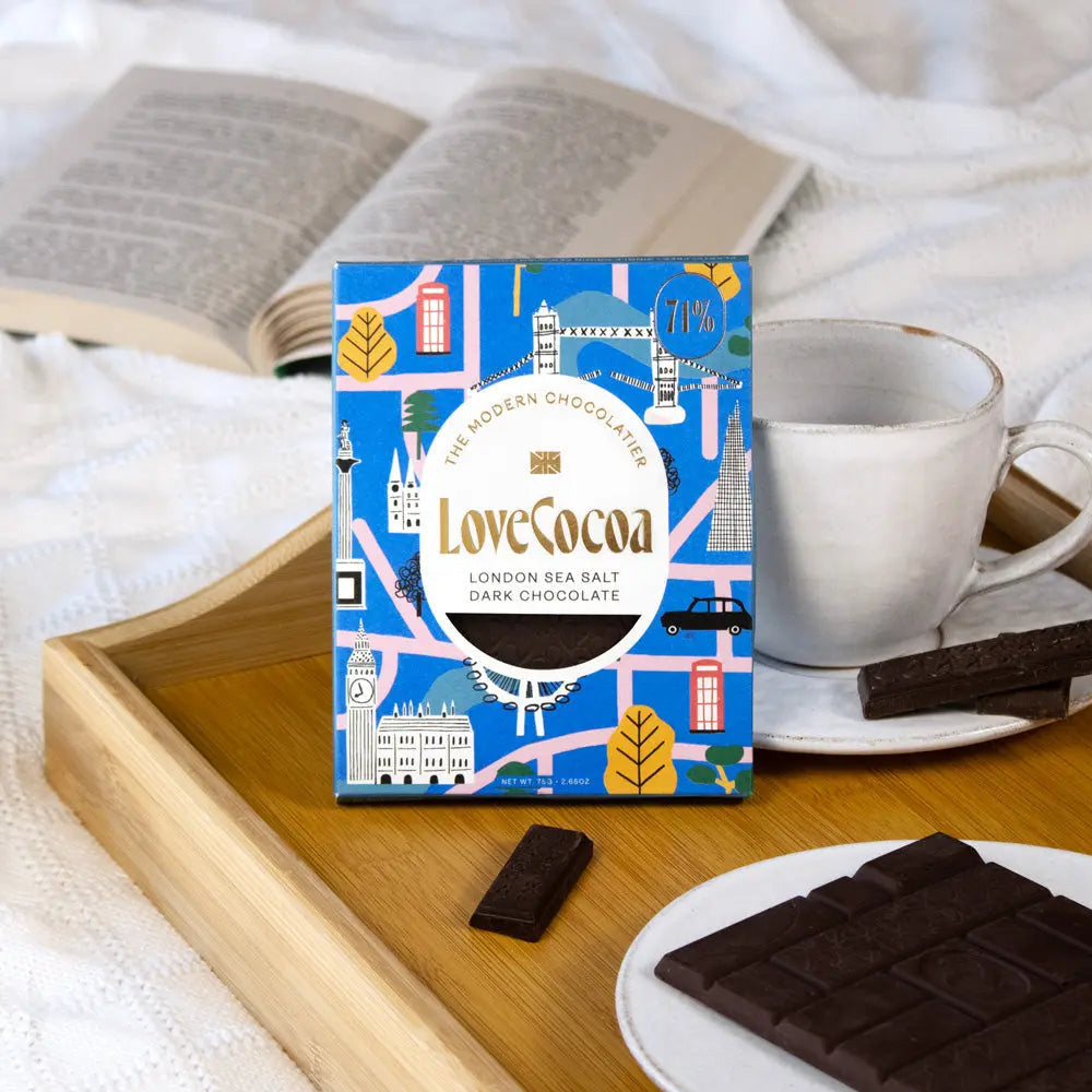 Love Cocoa Tower Bridge & Icons Sea Salt Dark Chocolate 3