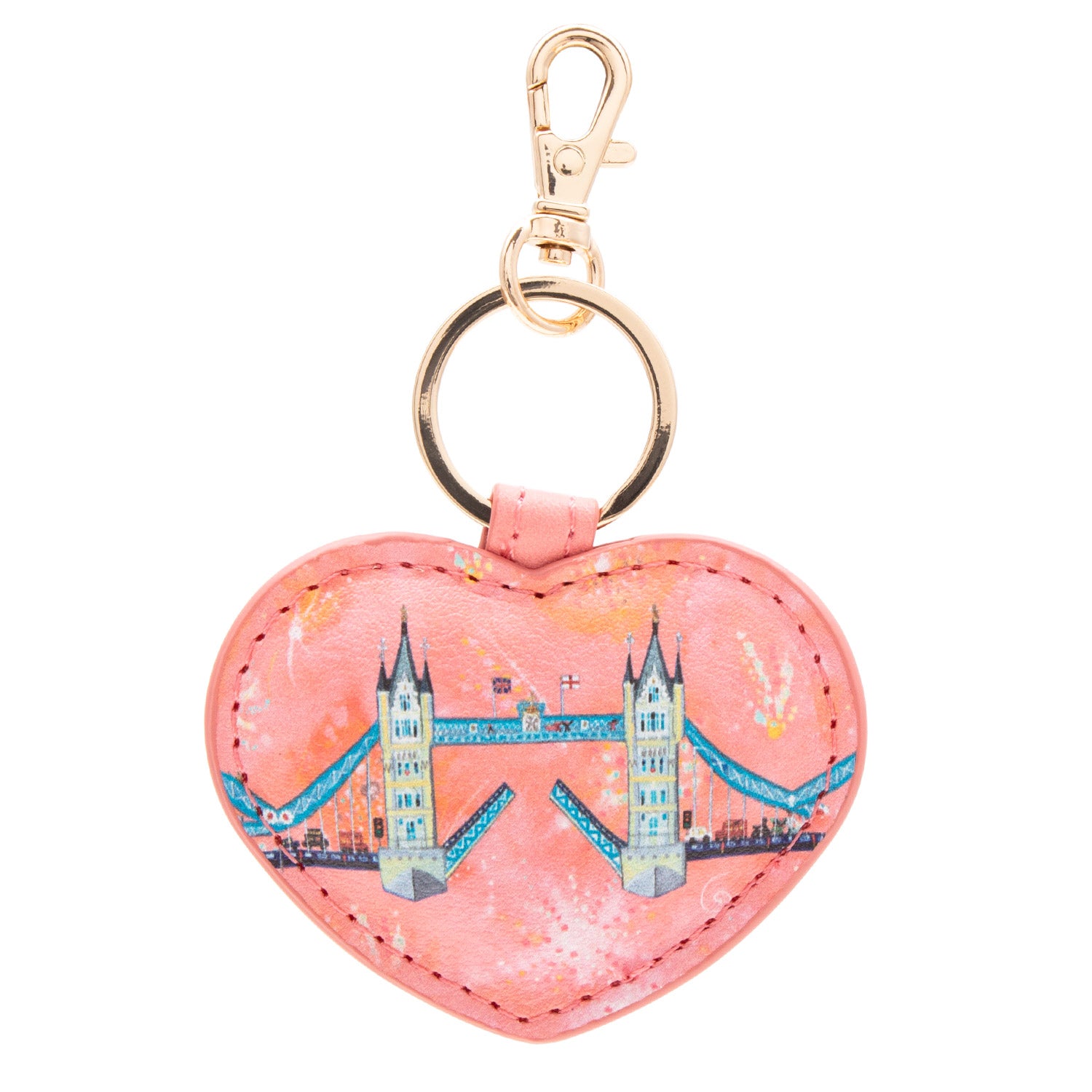 Lucy Loveheart Firework Heart Bag Charm Keyring