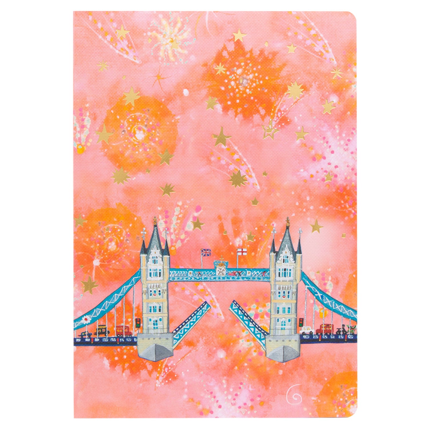 Lucy Loveheart Fireworks Bridge A5 Notebook 1