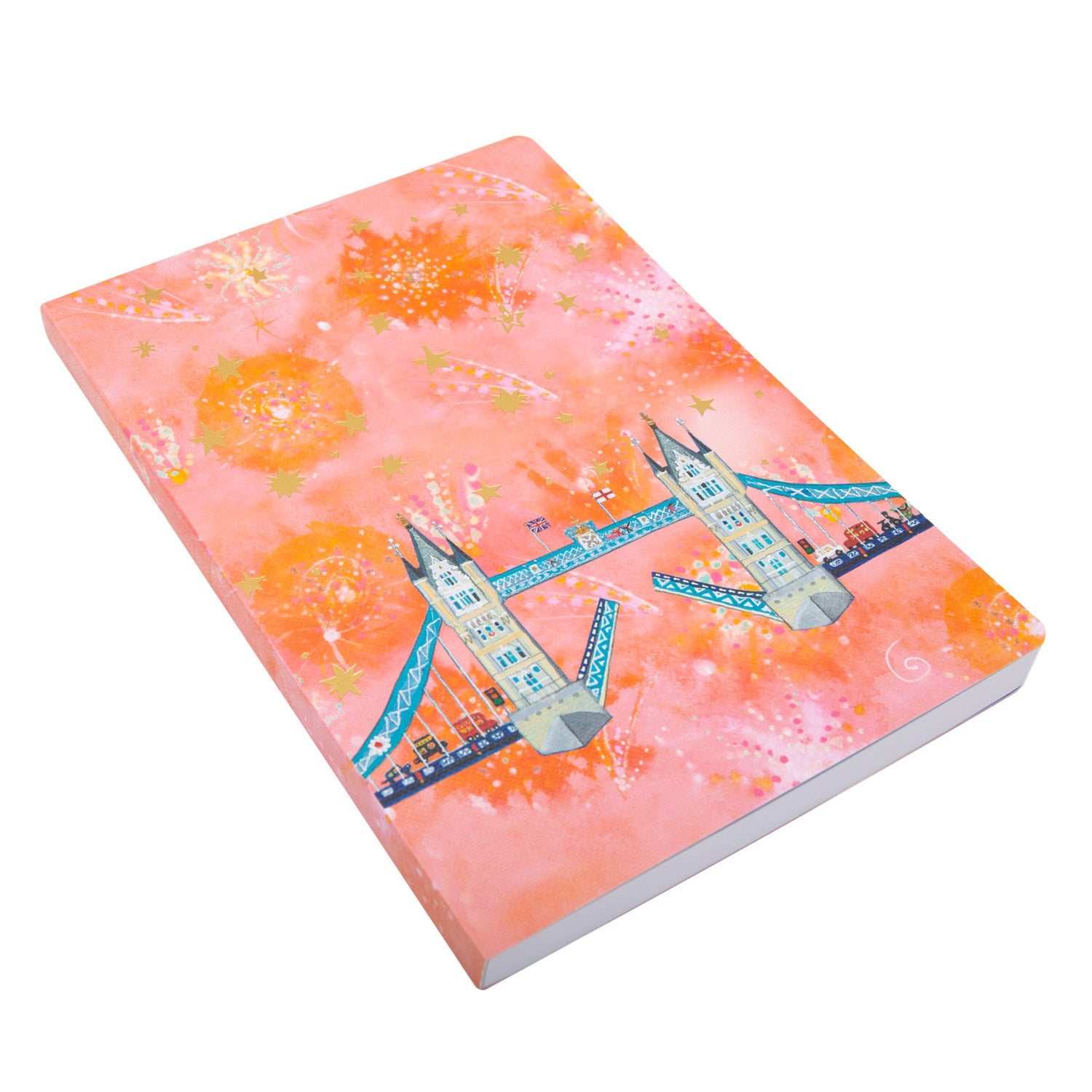 Lucy Loveheart Fireworks Bridge A5 Notebook 2