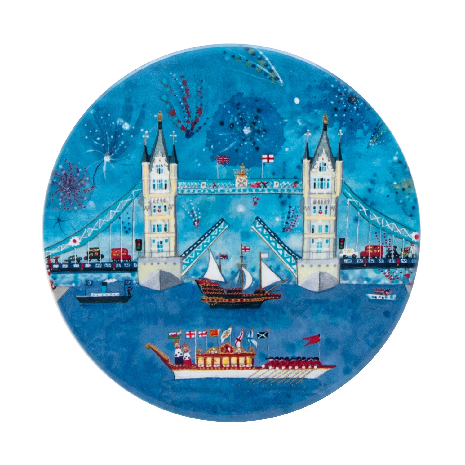 Lucy Loveheart The Wonder Bridge Ceramic Coaster 1