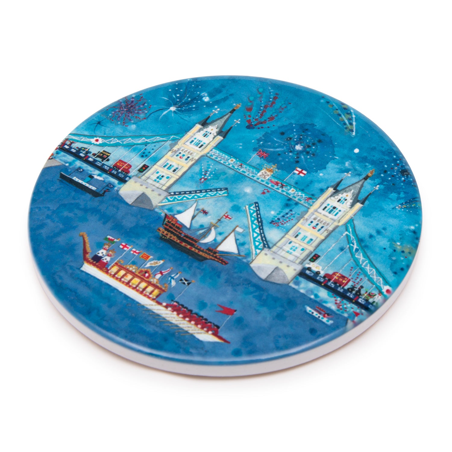 Lucy Loveheart The Wonder Bridge Ceramic Coaster 2