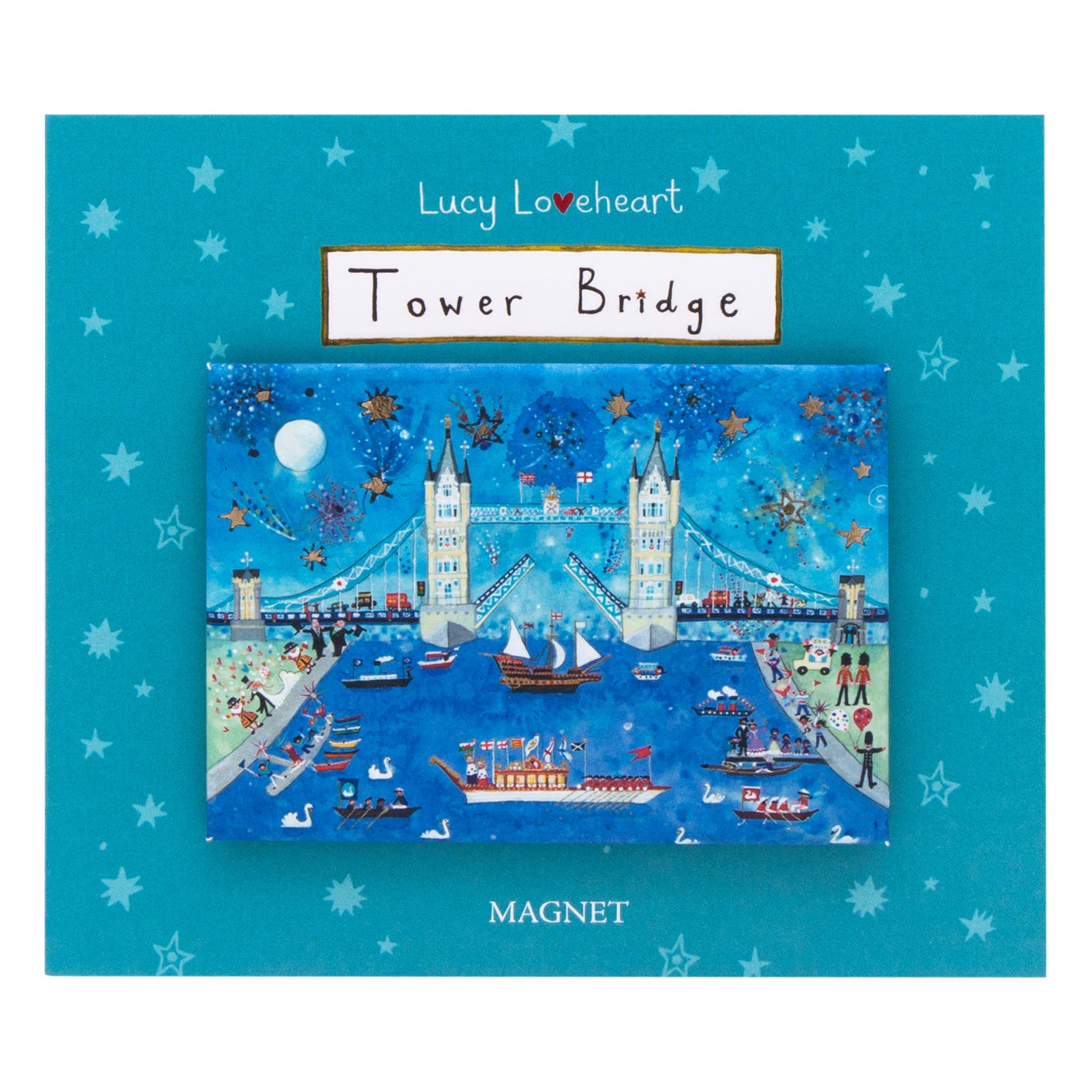 Lucy Loveheart The Wonder Bridge Foiled Magnet 2