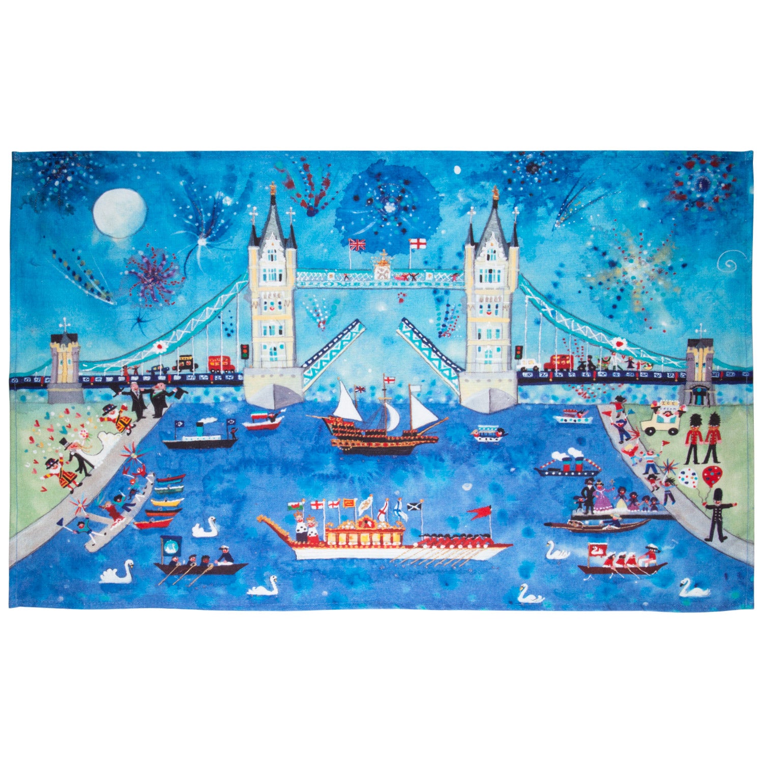 Lucy Loveheart The Wonder Bridge Tea Towel 1