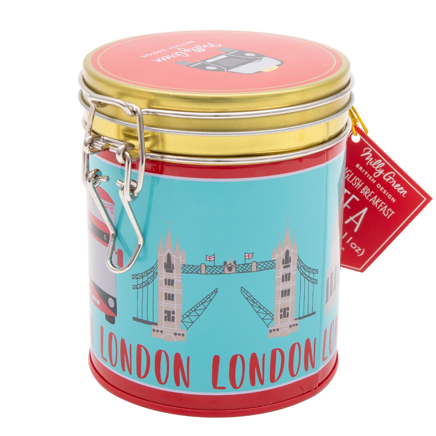 Milly Green London Adventures Clamp Tin Tea 1