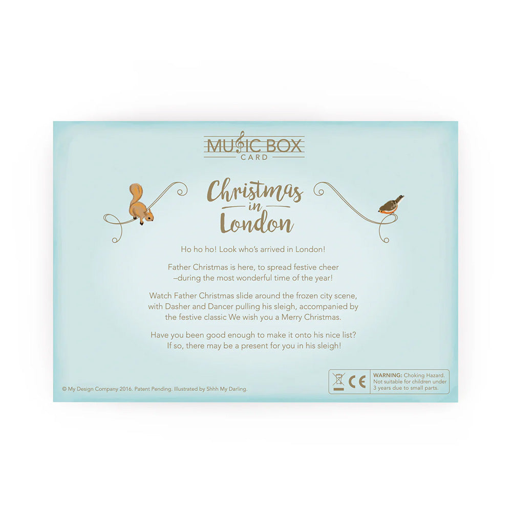 Music Box Card: Christmas In London