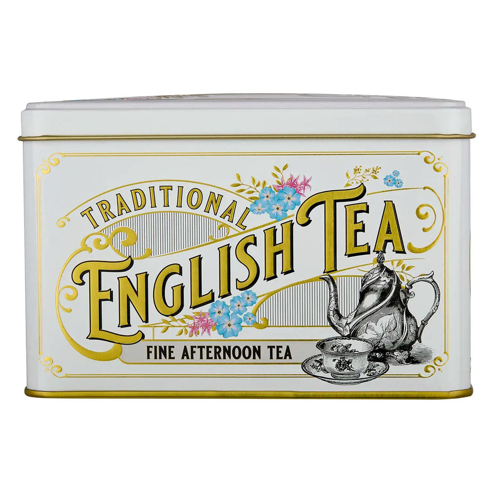 New English Teas - Vintage Victorian Ivory Tea Tin 2