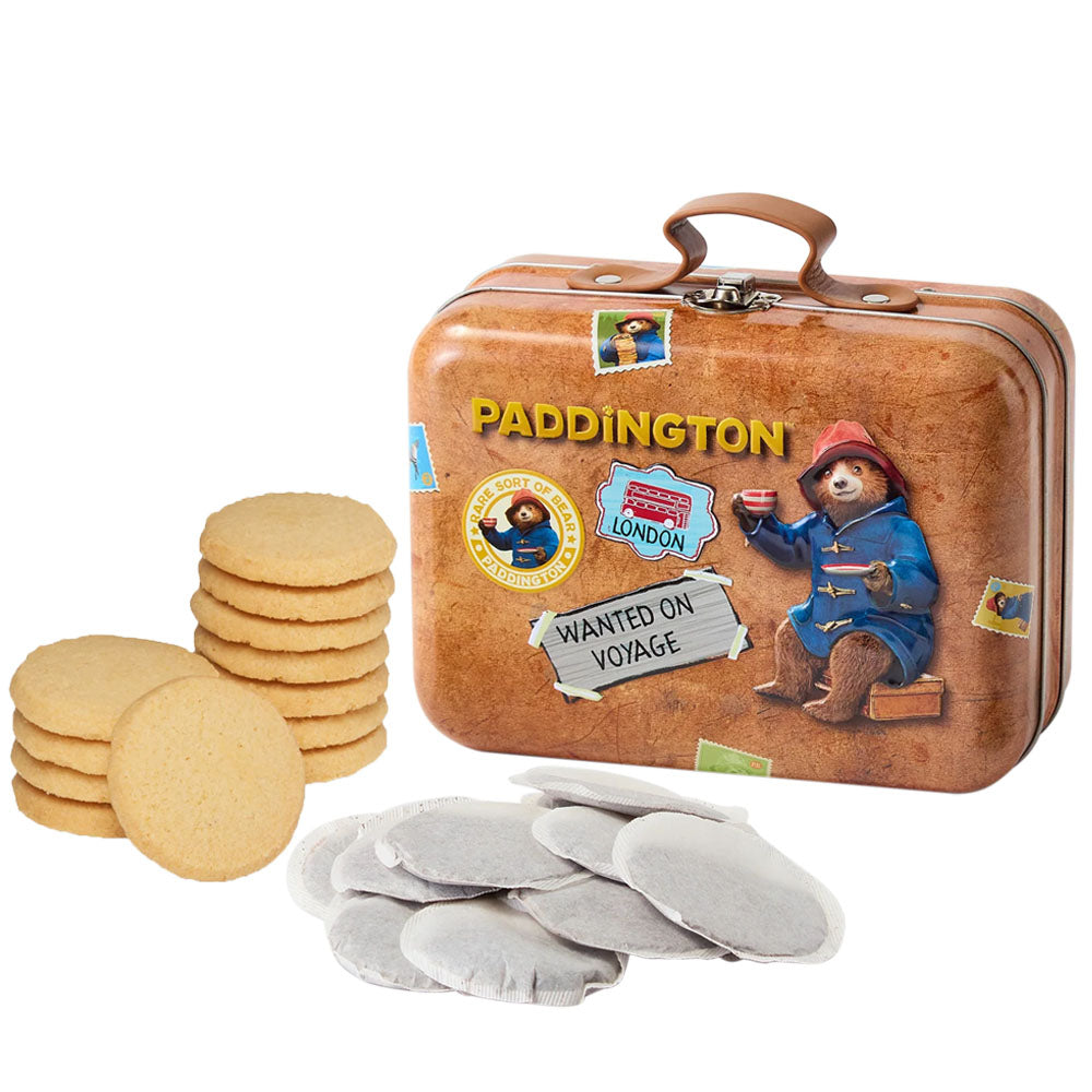 Paddington Bear Brown Suitcase Tea & Shortbread