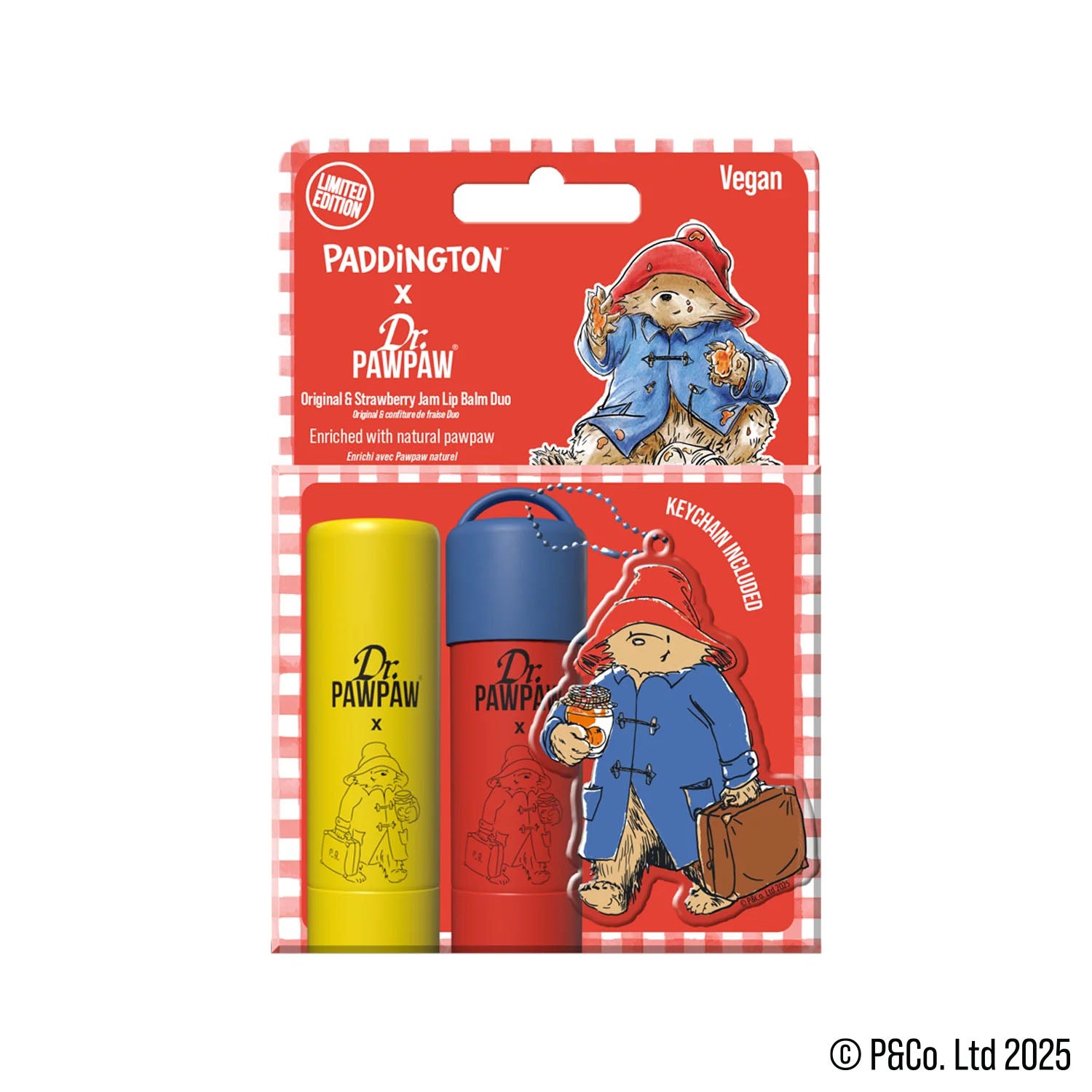 Paddington x Dr PawPaw Strawberry Jam Lip Balms 1