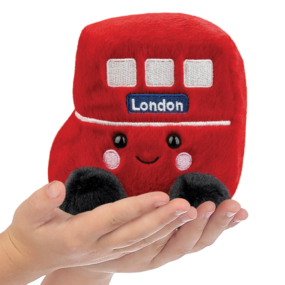 Palm Pals Bertie Red Bus Soft Toy 2