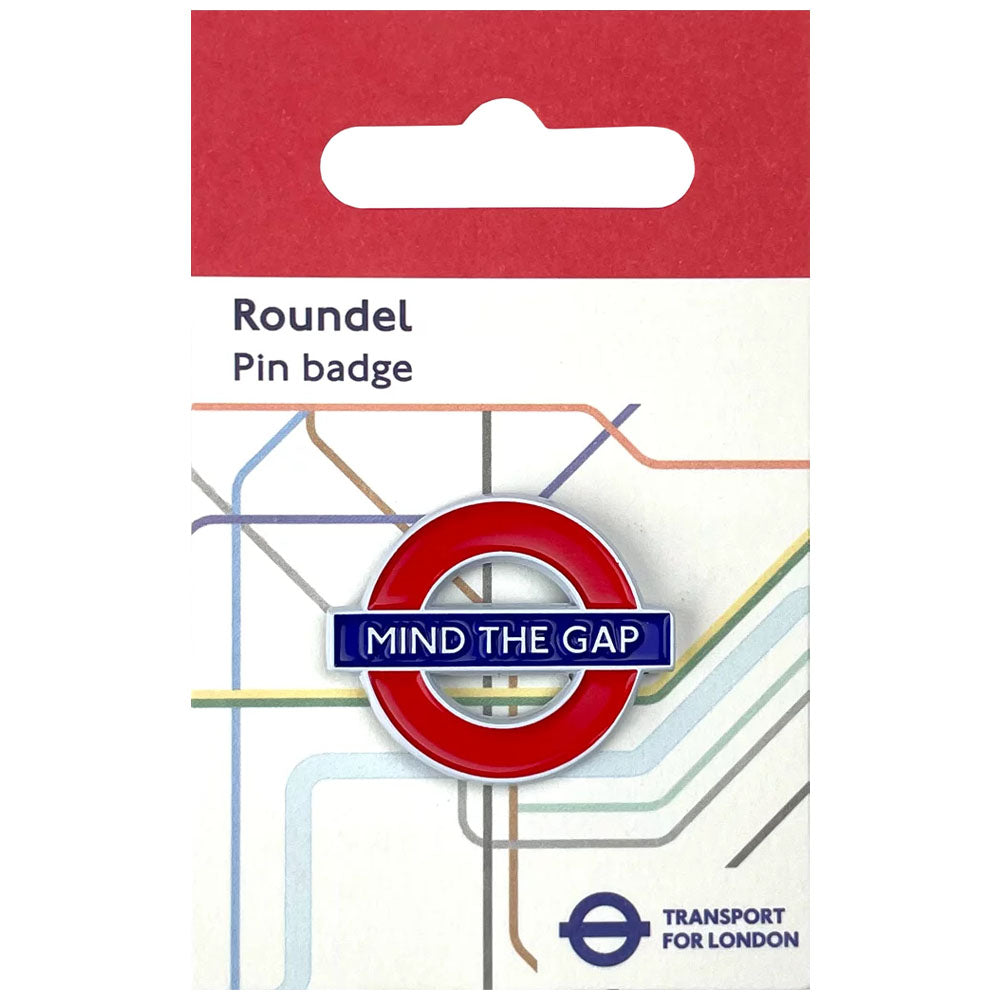 Pawprint Mind The Gap Roundel Pin Badge 1