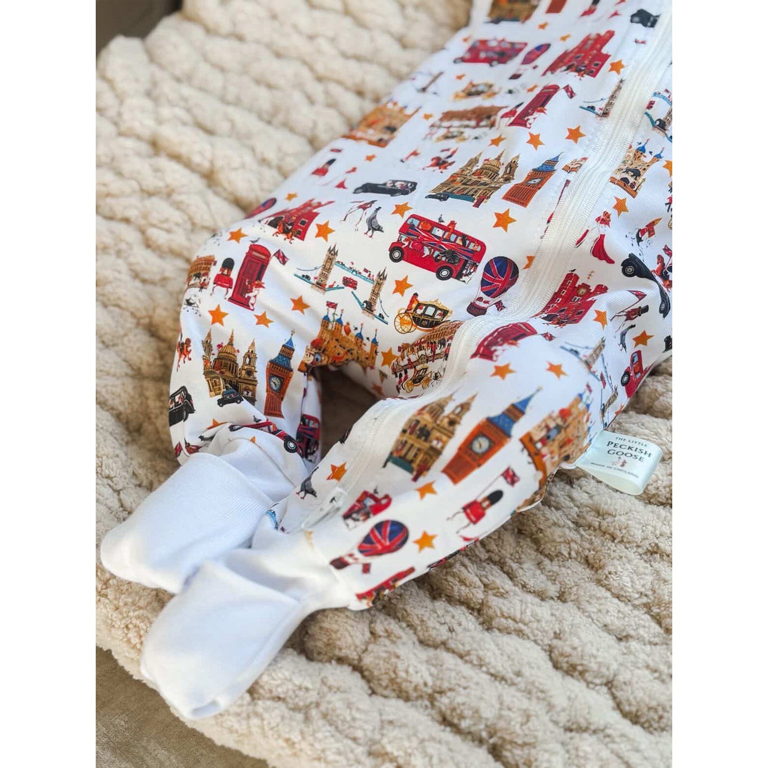 Peckish Goose London Organic Baby Sleepsuit 4