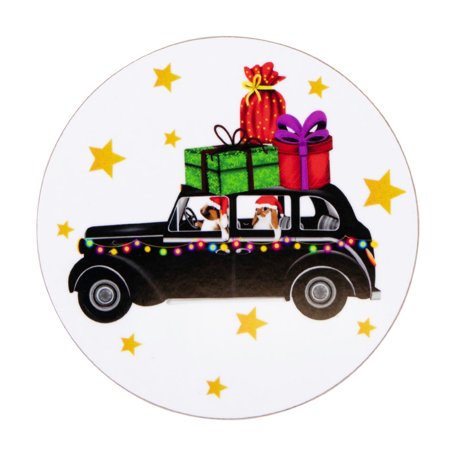 Peckish Goose London Taxi Christmas Coaster