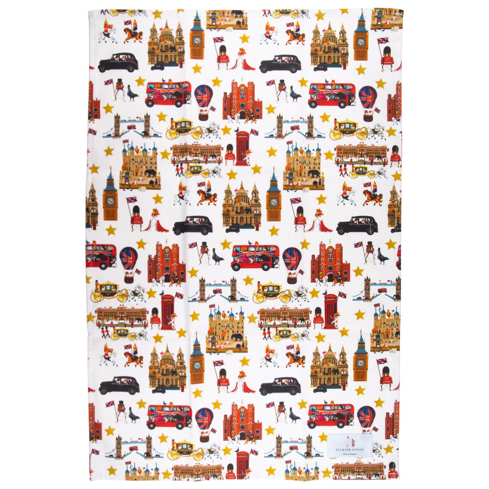 Peckish Goose London Tea Towel 1