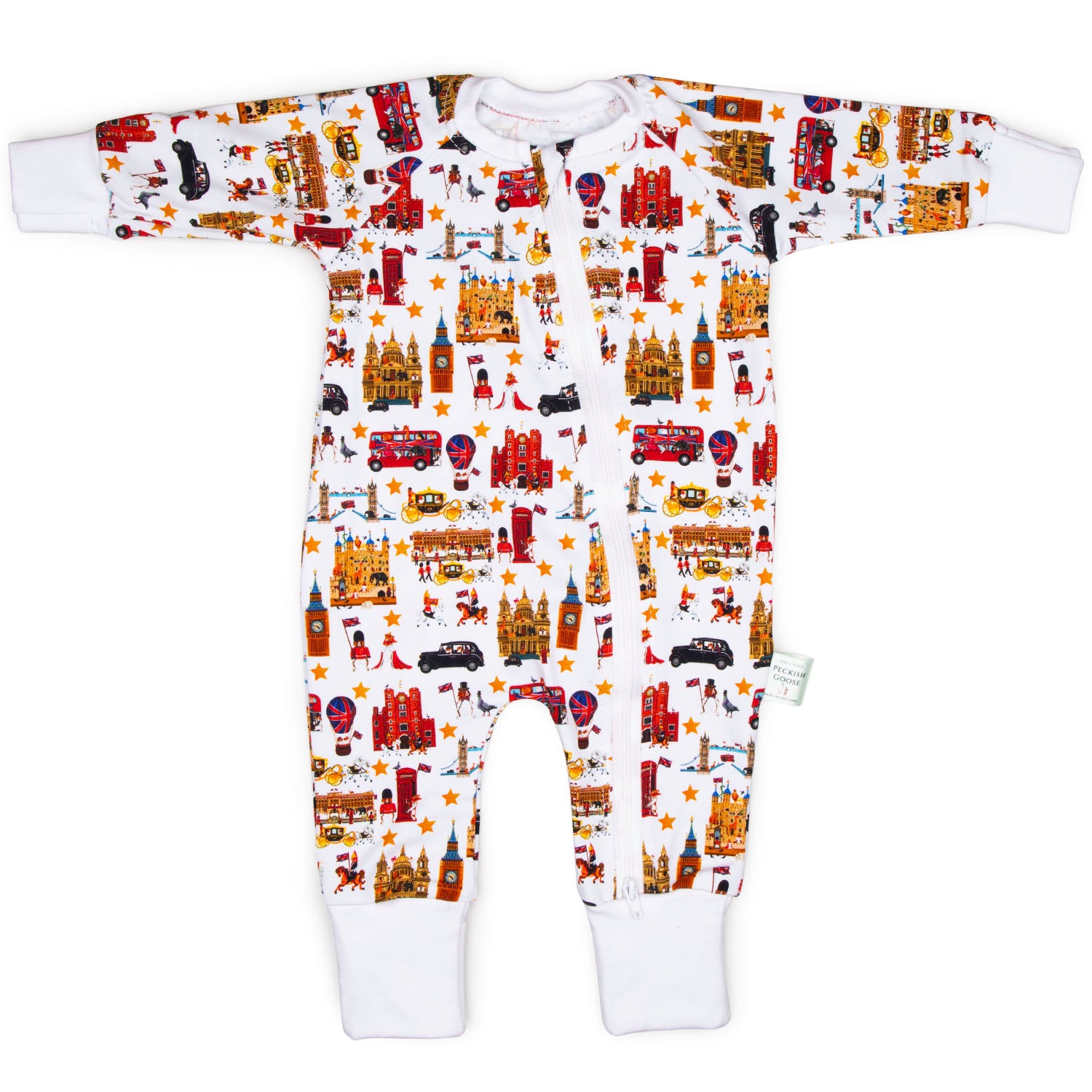 Peckish Goose Organic Zippy Sleepsuit 1