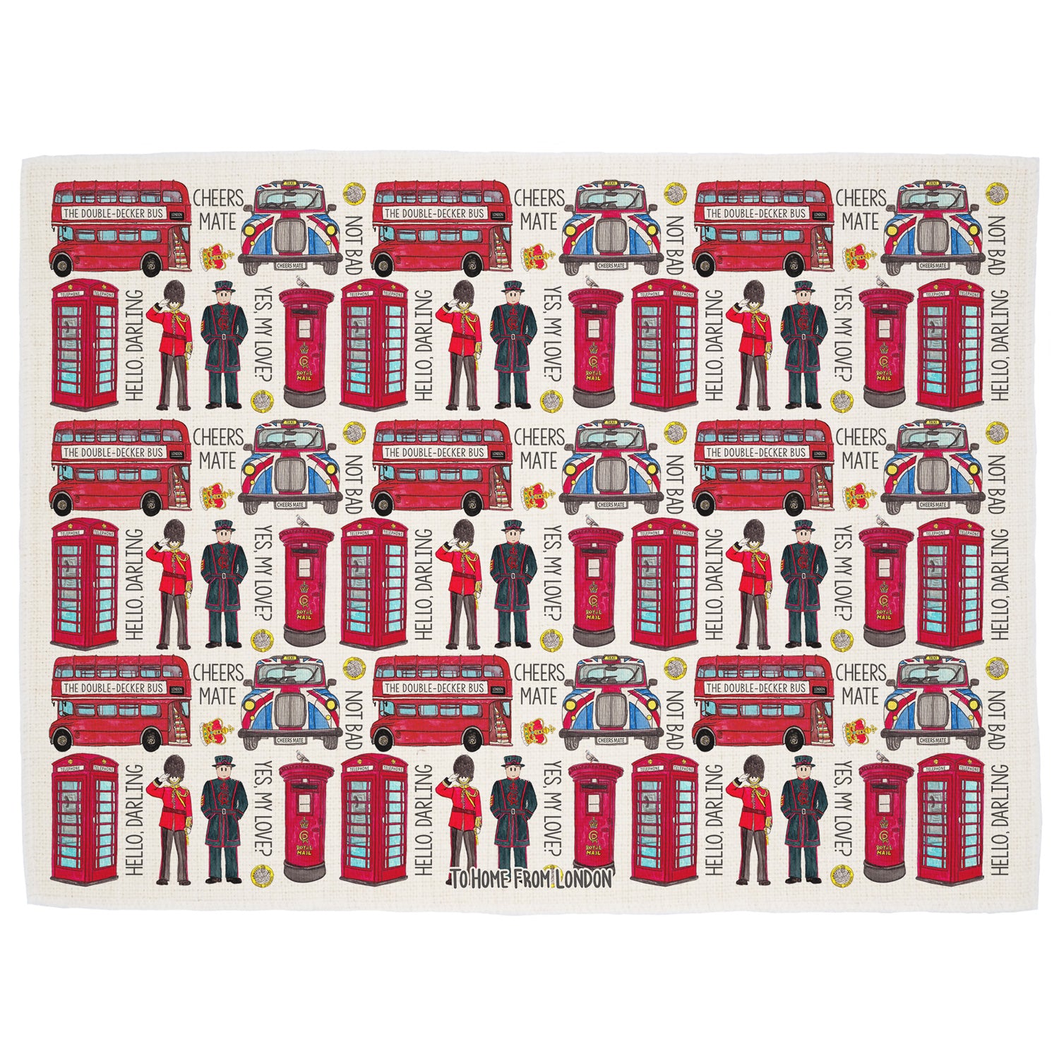 To Home From London - Placemat - British Icons 1