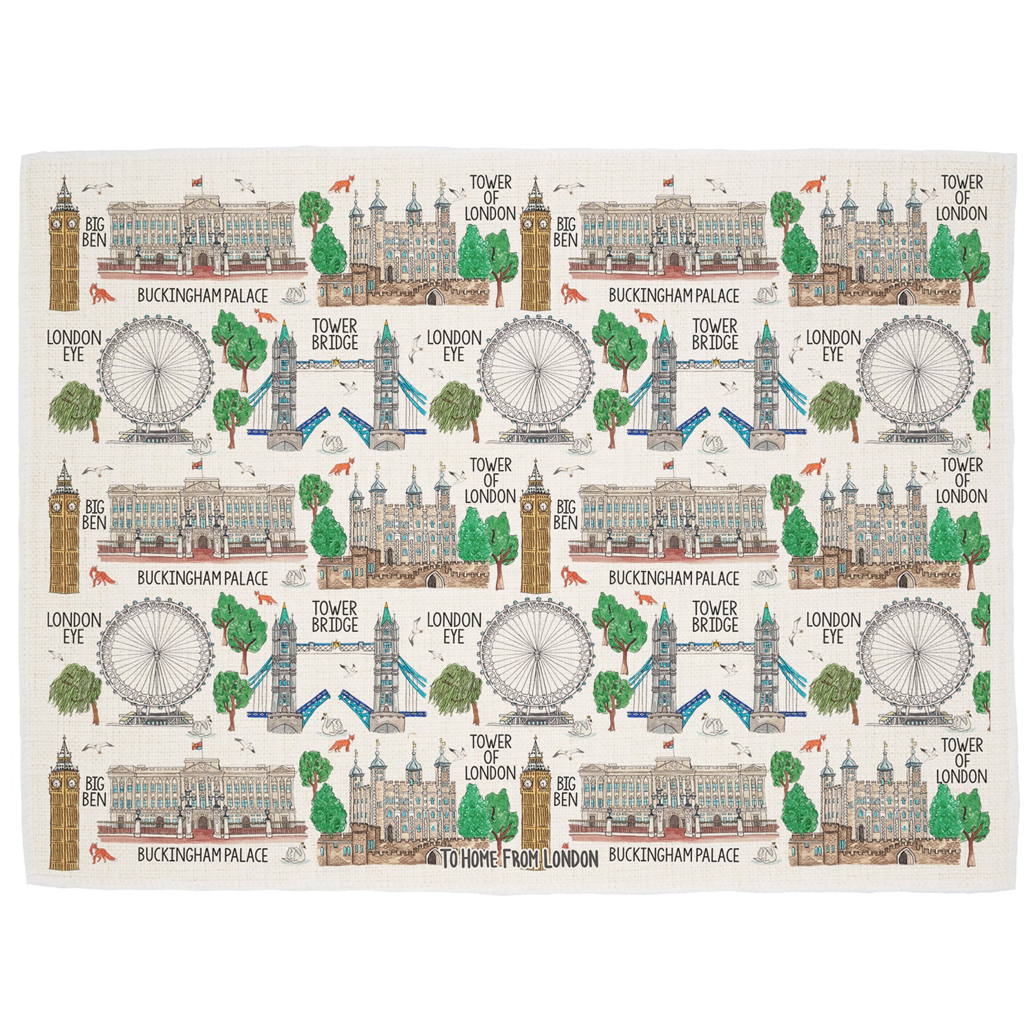 To Home From London - Placemat - London Landmarks 1