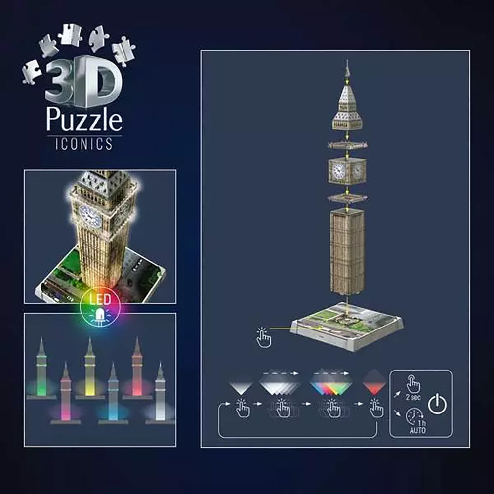 Ravensburger 3D Big Ben Iconics 216 Piece Puzzle 5
