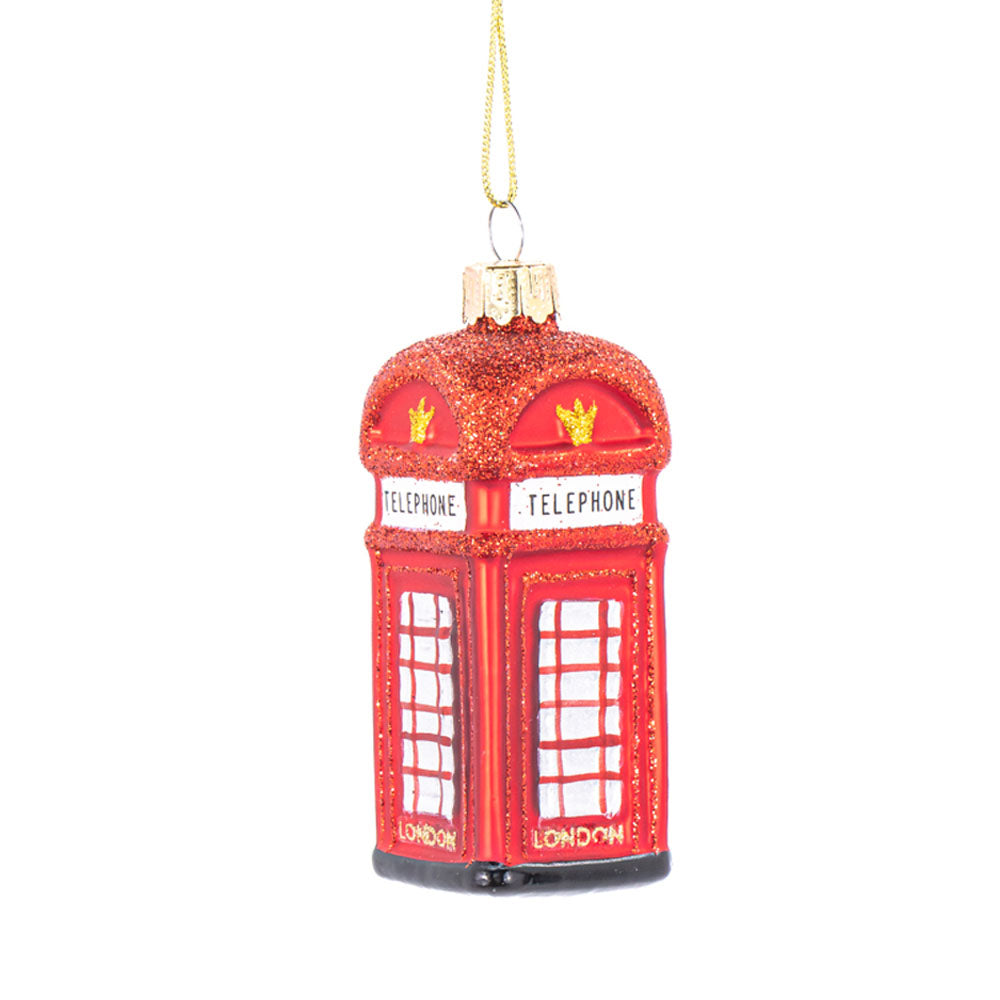 Sass & Belle London Telephone Box Shaped Bauble